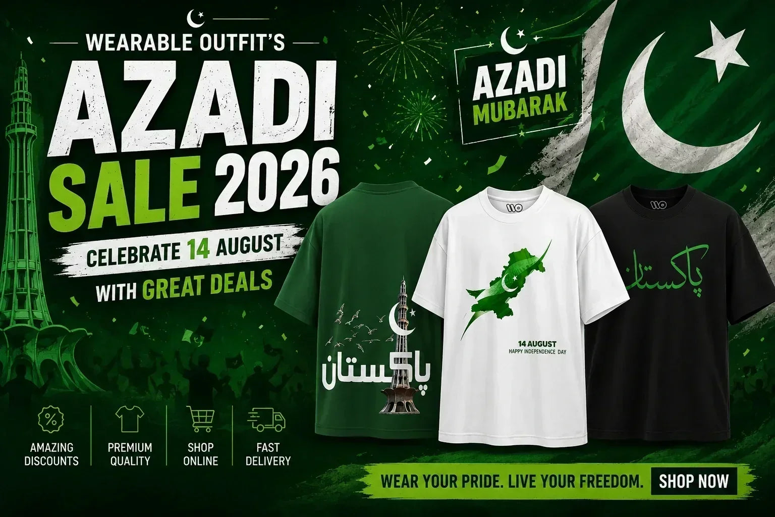 Wearable Outfit’s Azadi Sale 2026: Celebrate 14th August with Great Deals