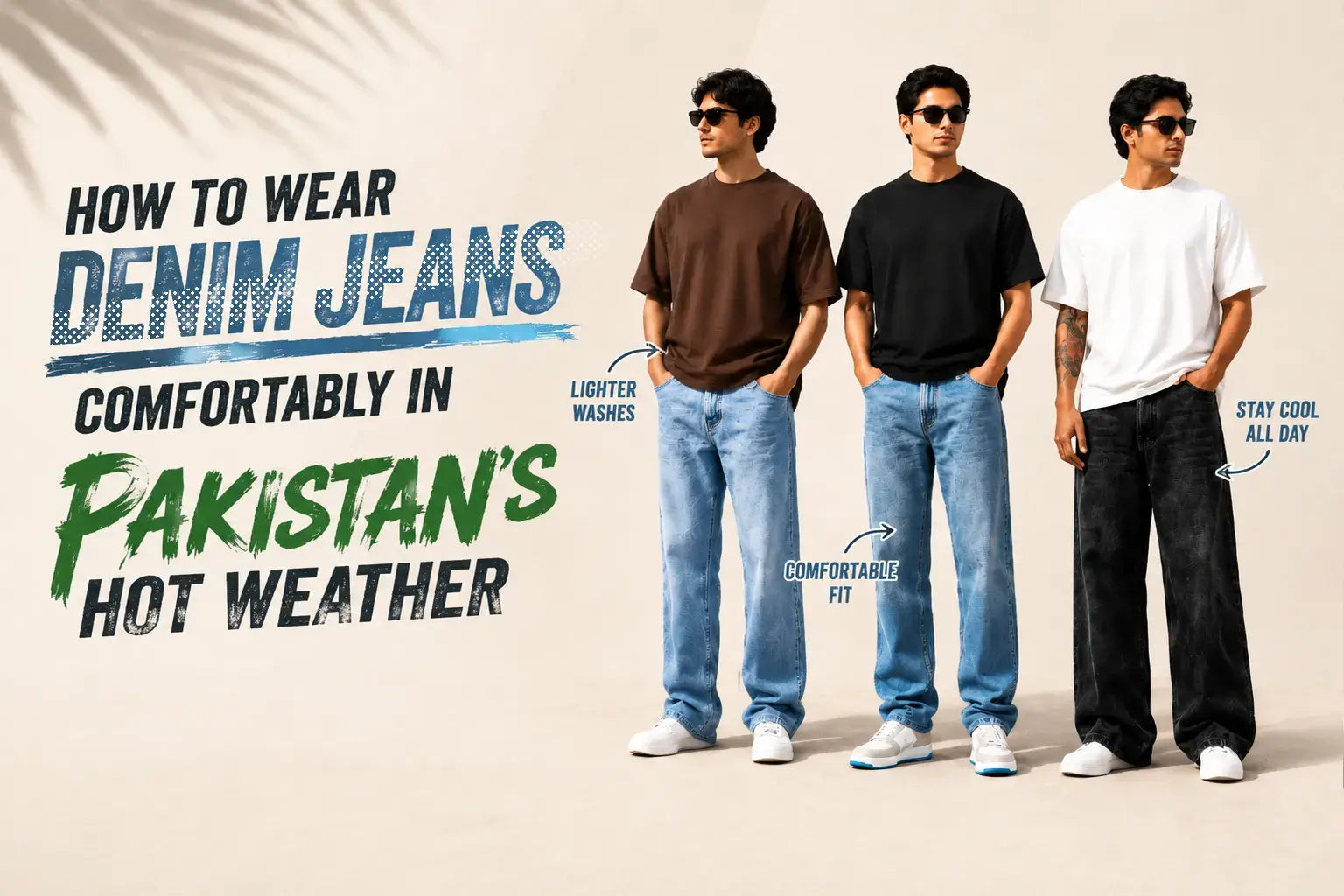 How to Wear Denim Jeans Comfortably in Pakistan’s Hot Weather
