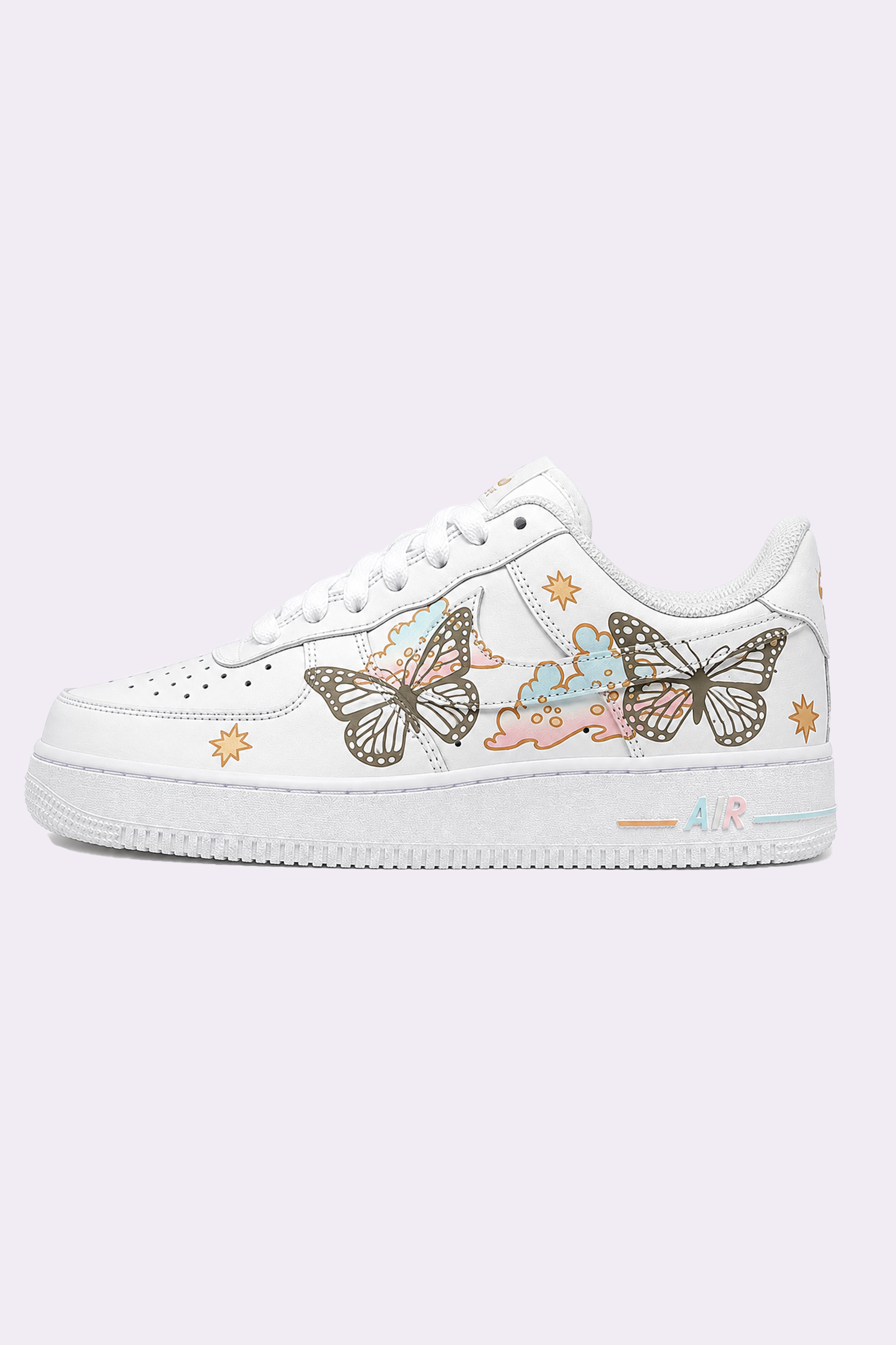 Butterfly Hand-Painted AF1 Sneakers