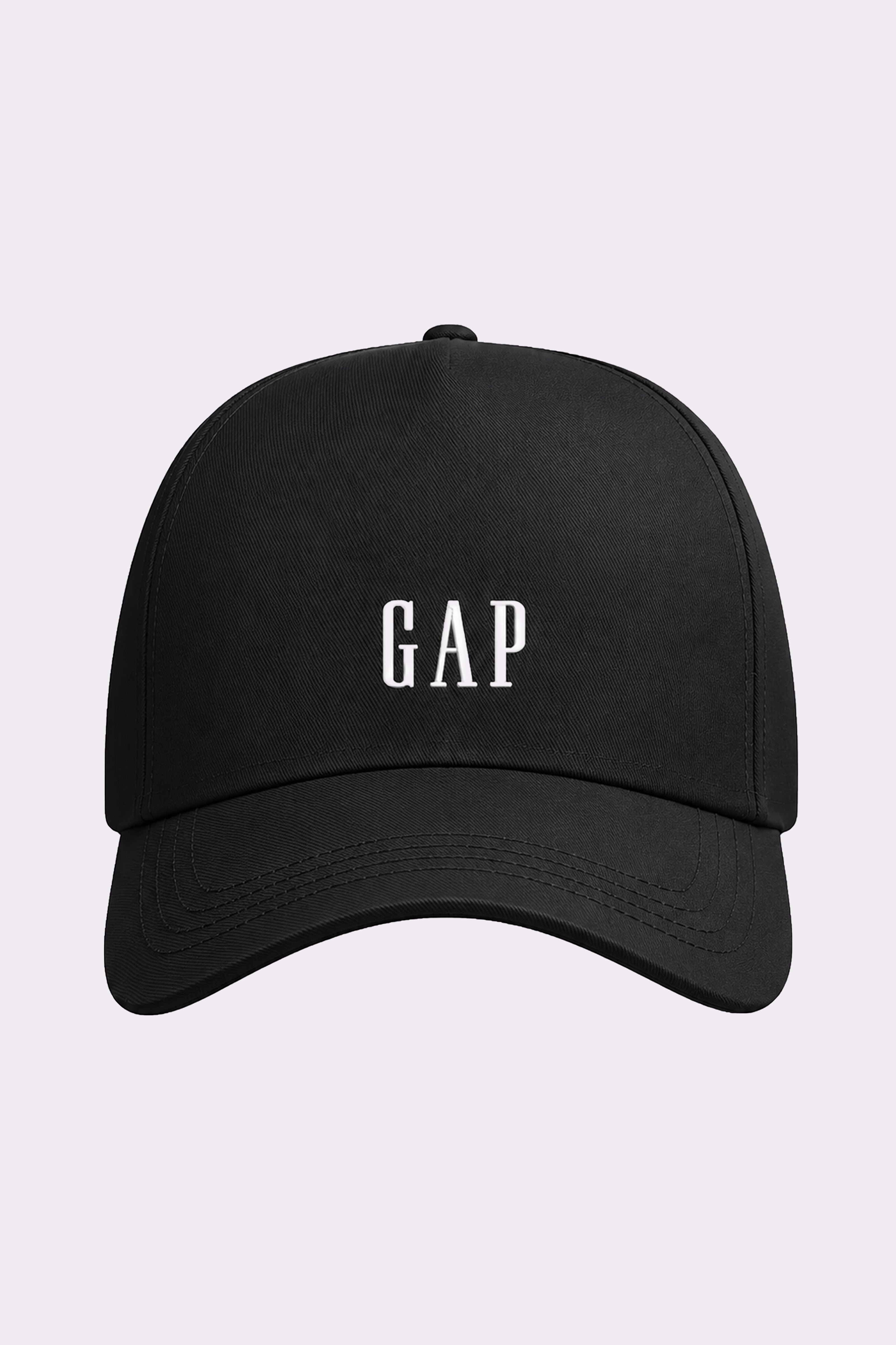 Black Embroidered Baseball Cap