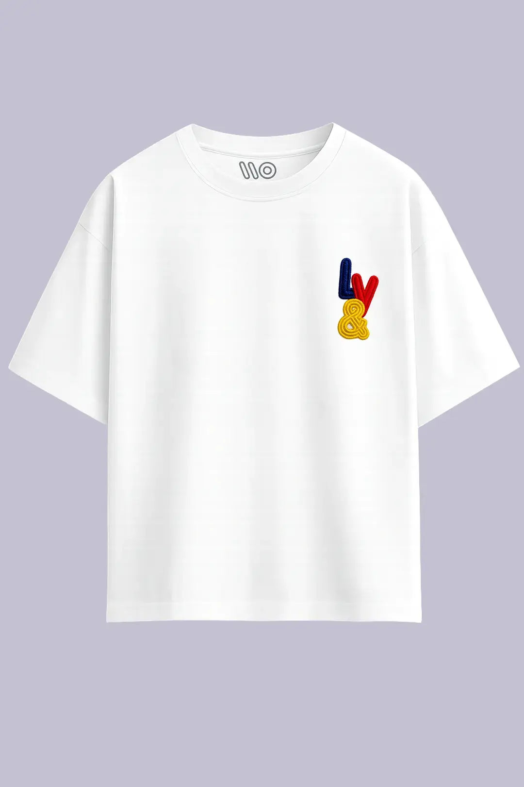 LV Style Sun Back Embroidered T-Shirt