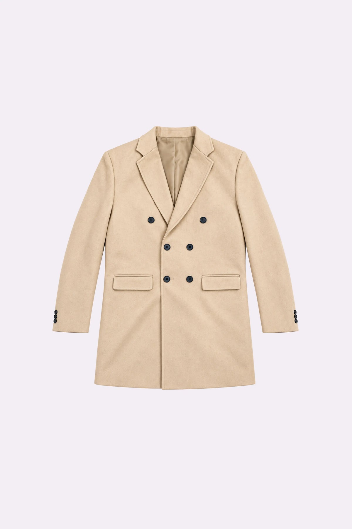 Double-Breasted Tailored Coat - front view