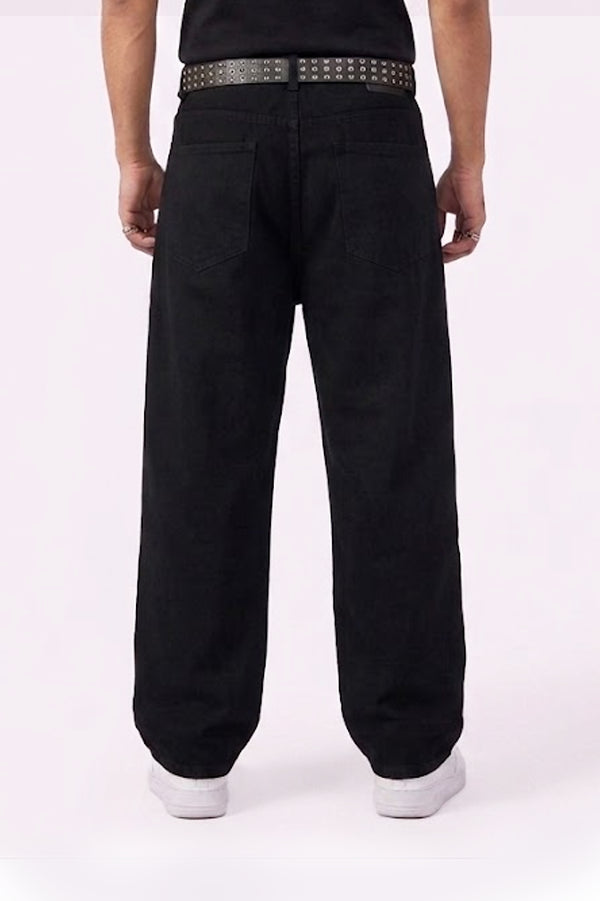 Black Graffiti Oversized Fit Jeans