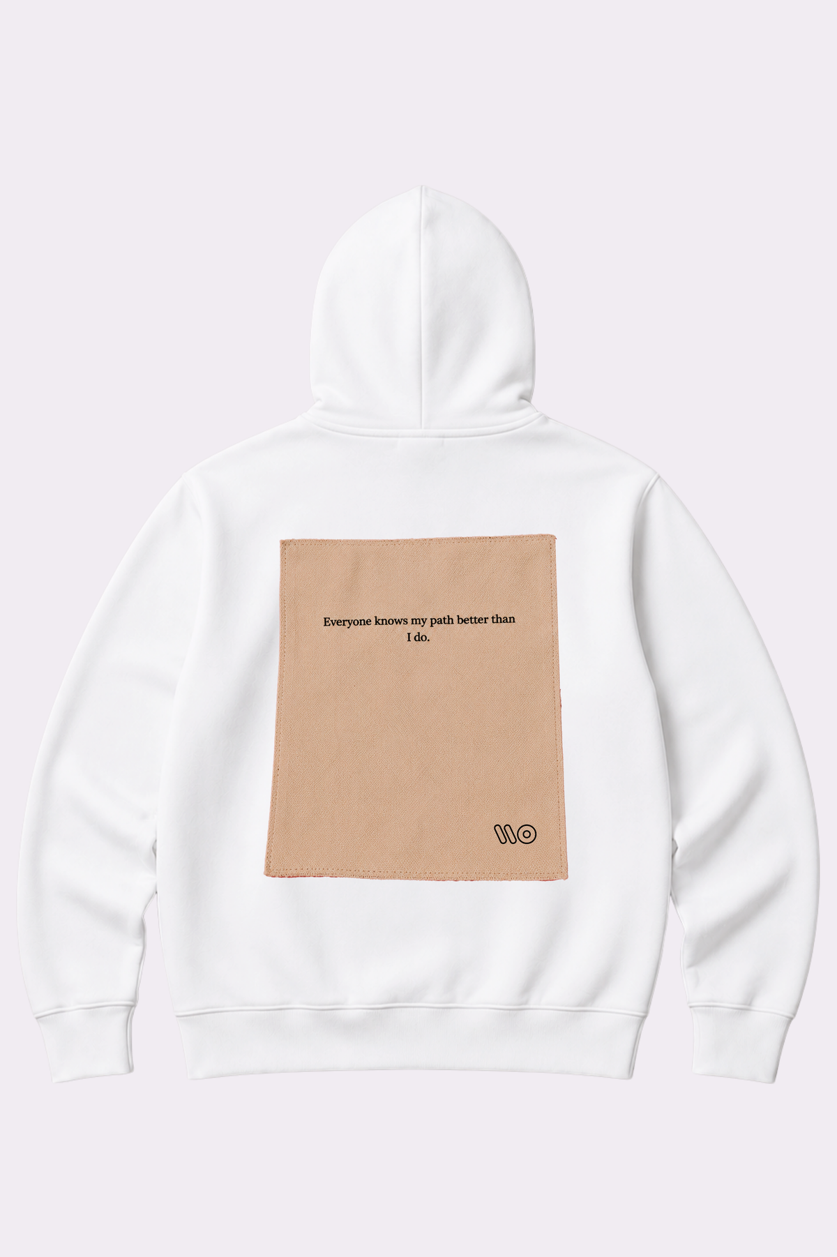Everyone Knows My Path White Hoodie
