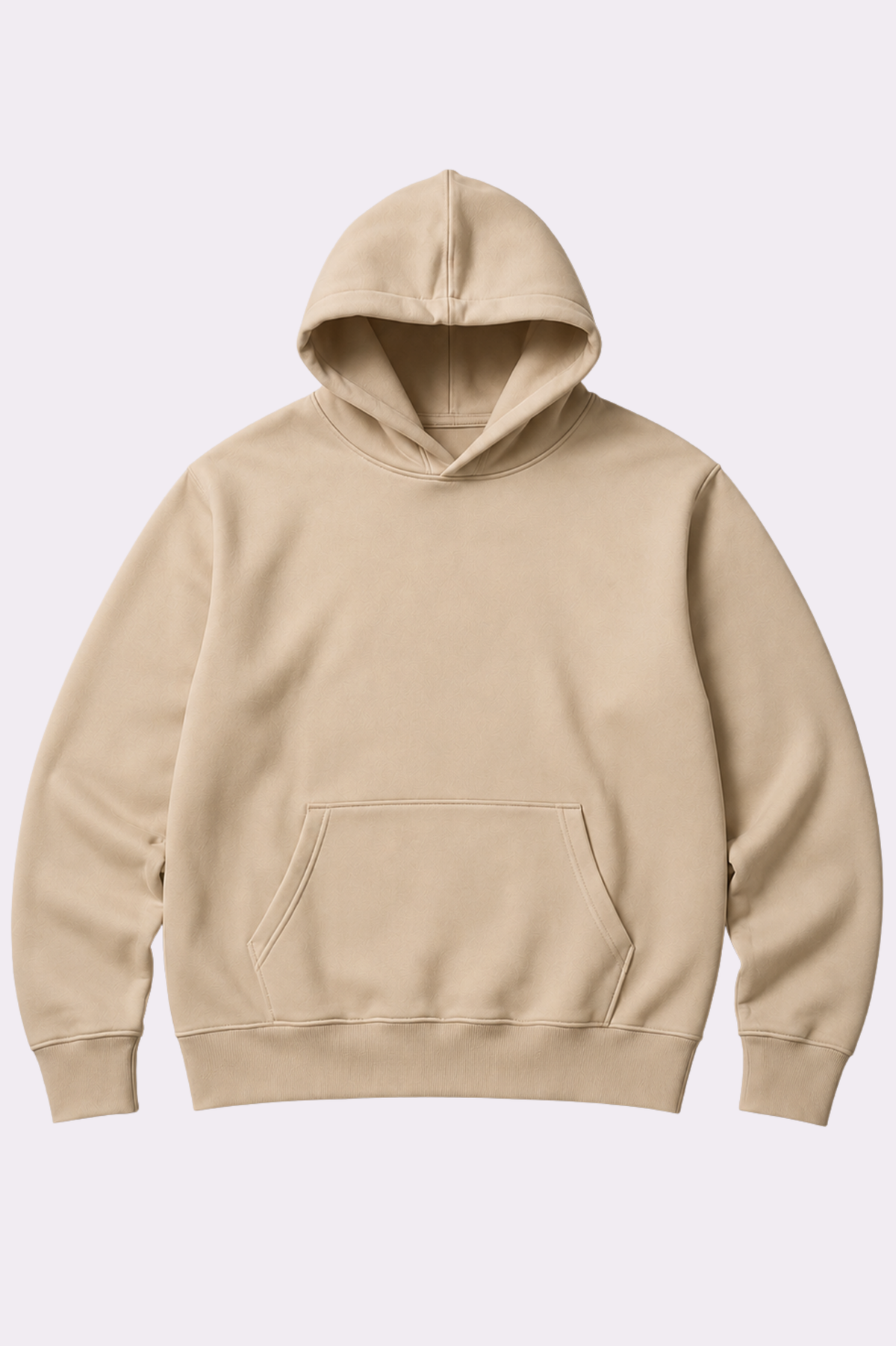Believe in Yourself Beige Oversized Hoodie