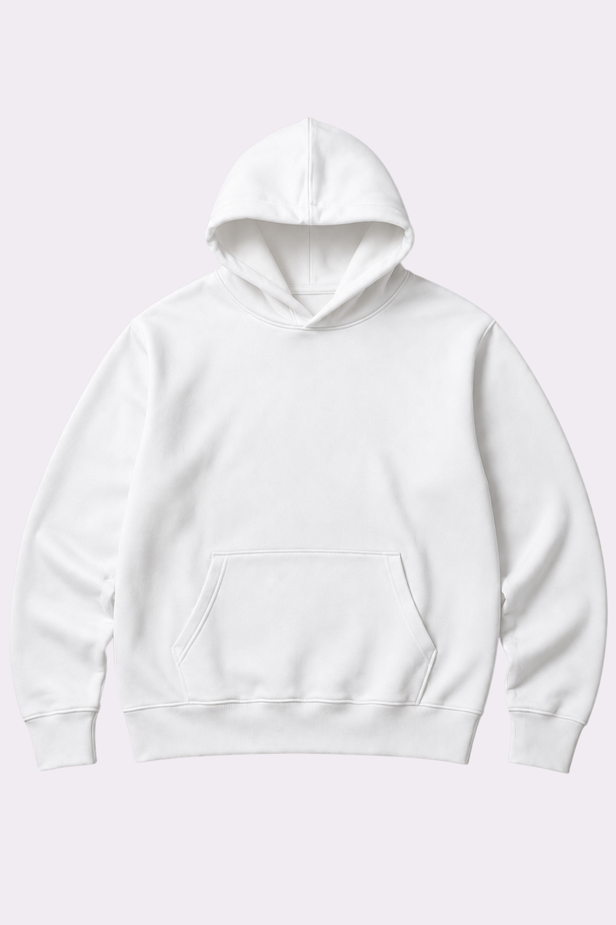 Believe in Yourself White Oversized Hoodie