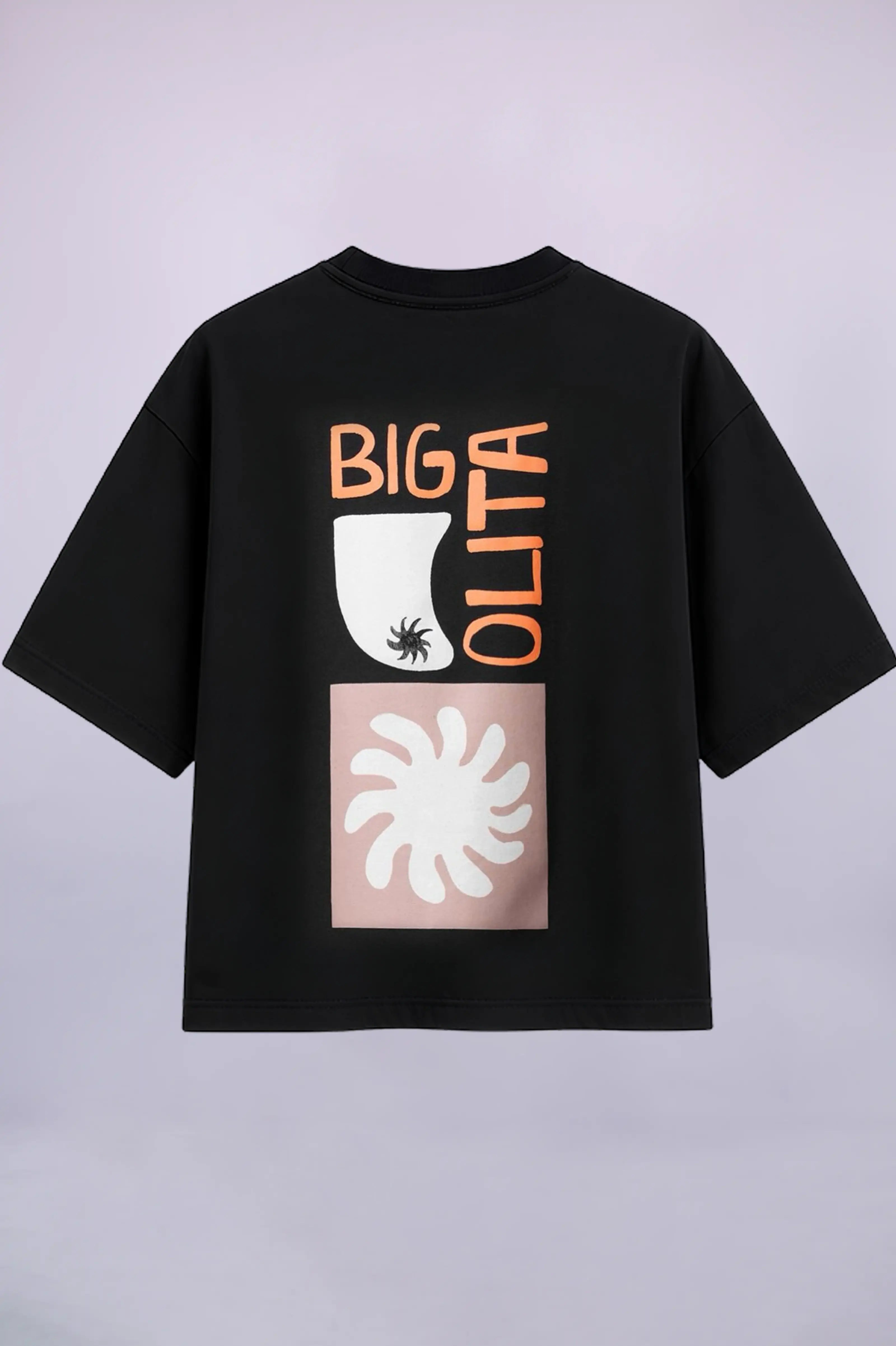 Big Olita Graphic Black Oversized T-Shirt