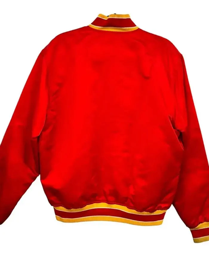 Atlanta Hawks 90’s Red Varsity Jacket