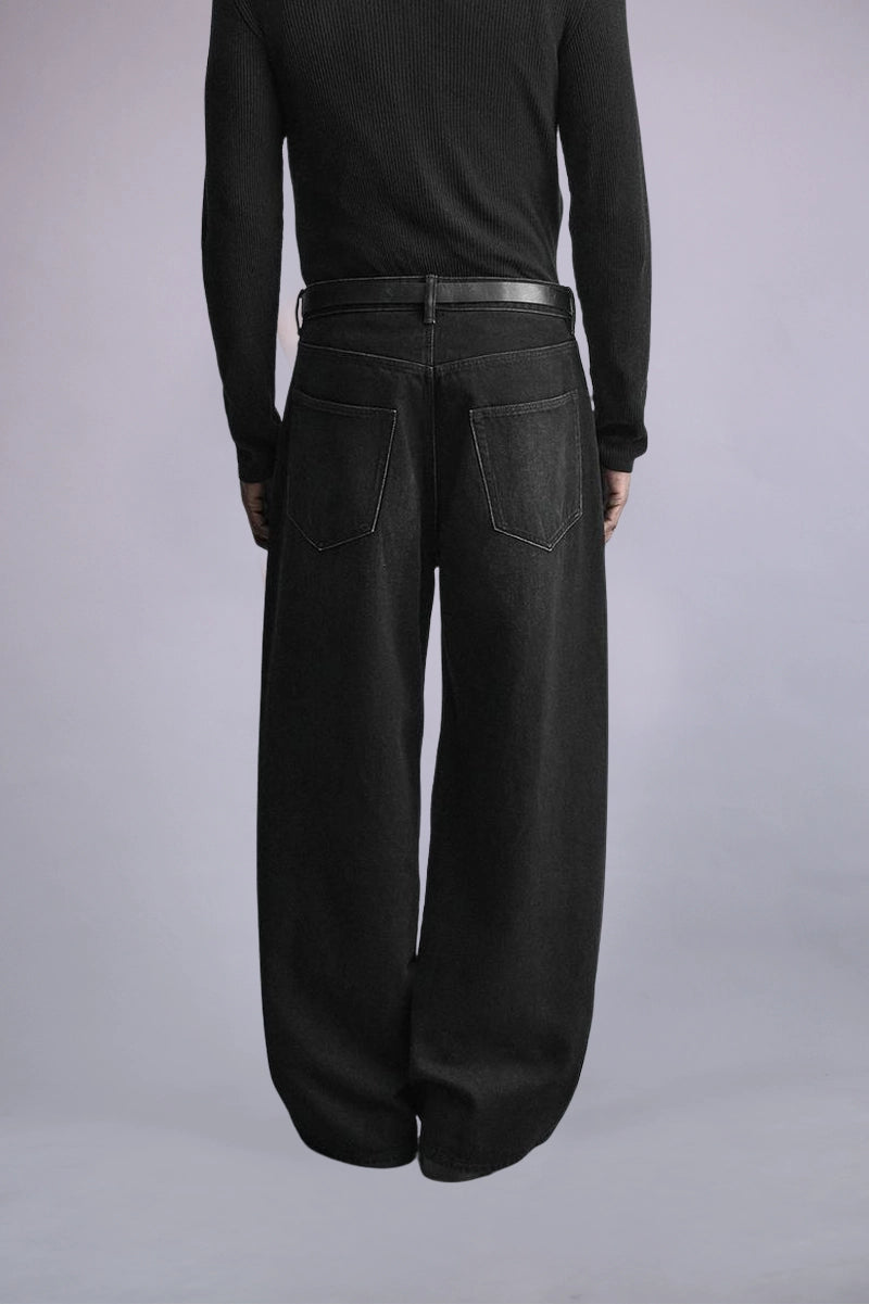 Premium Baggy Fit Black Jeans