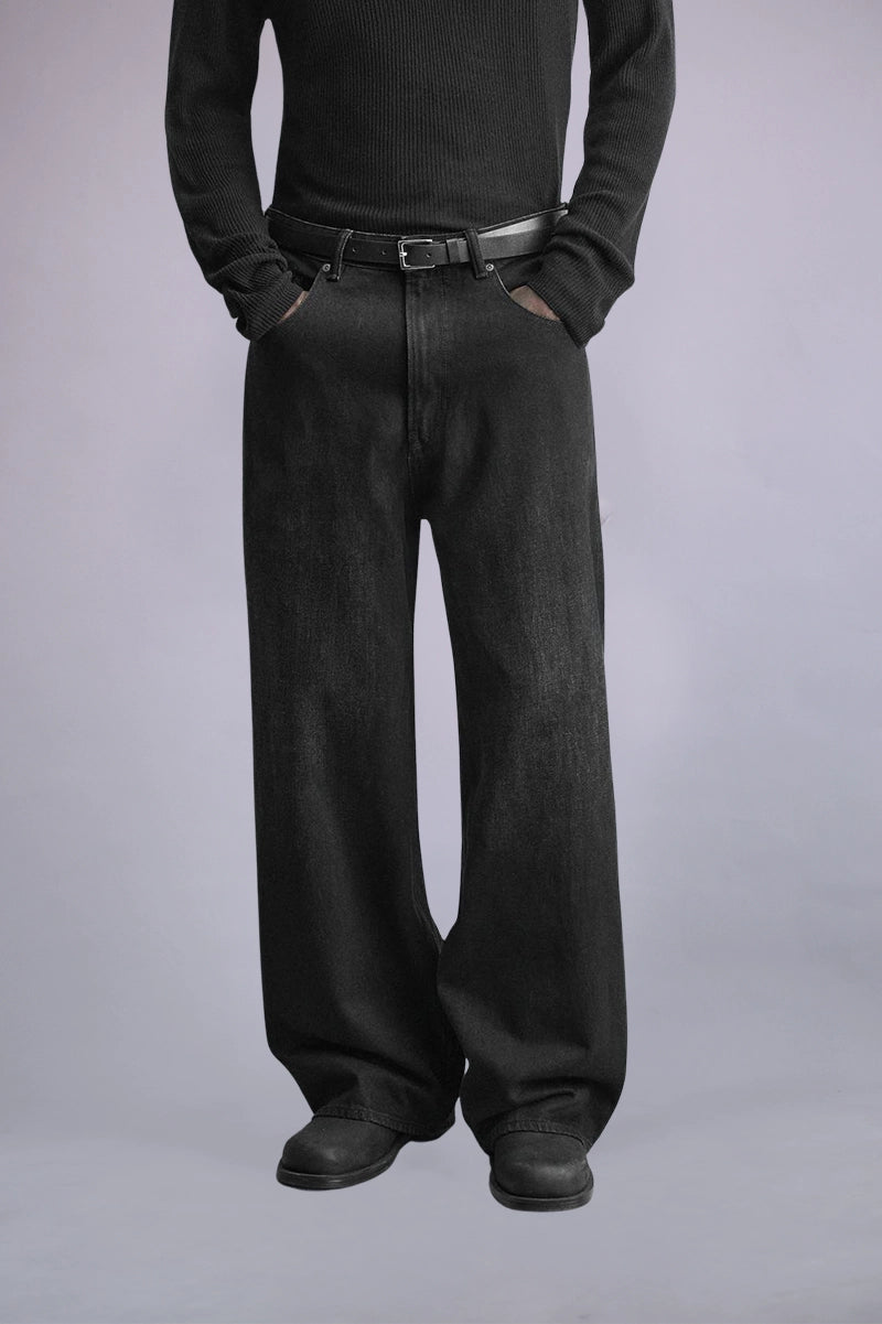 Premium Baggy Fit Black Jeans