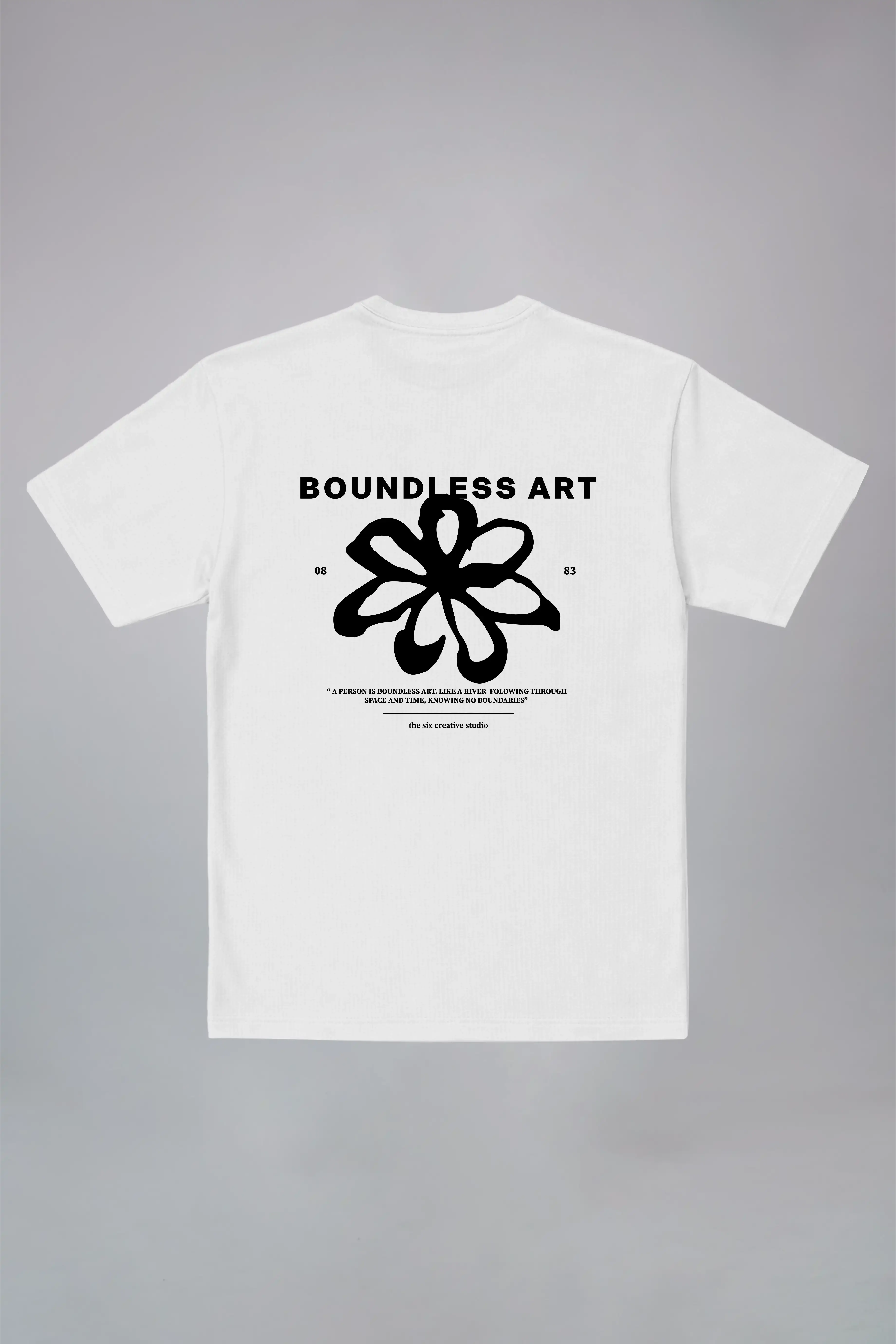 Boundless Art Red Oversized T-Shirt