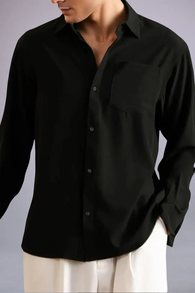 BlackClassicSleekShirt