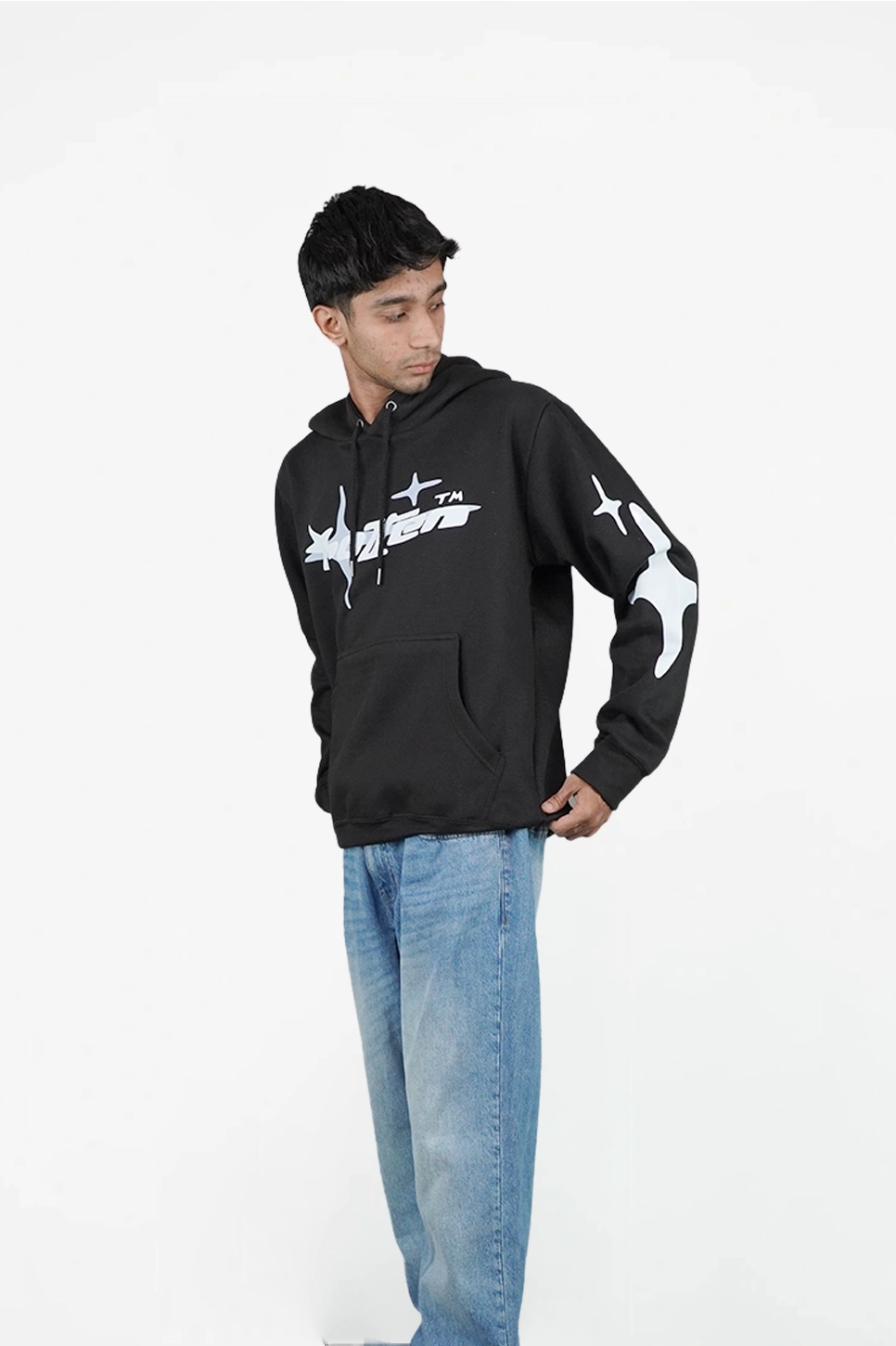 Black Pullover Hoodie-Unisex