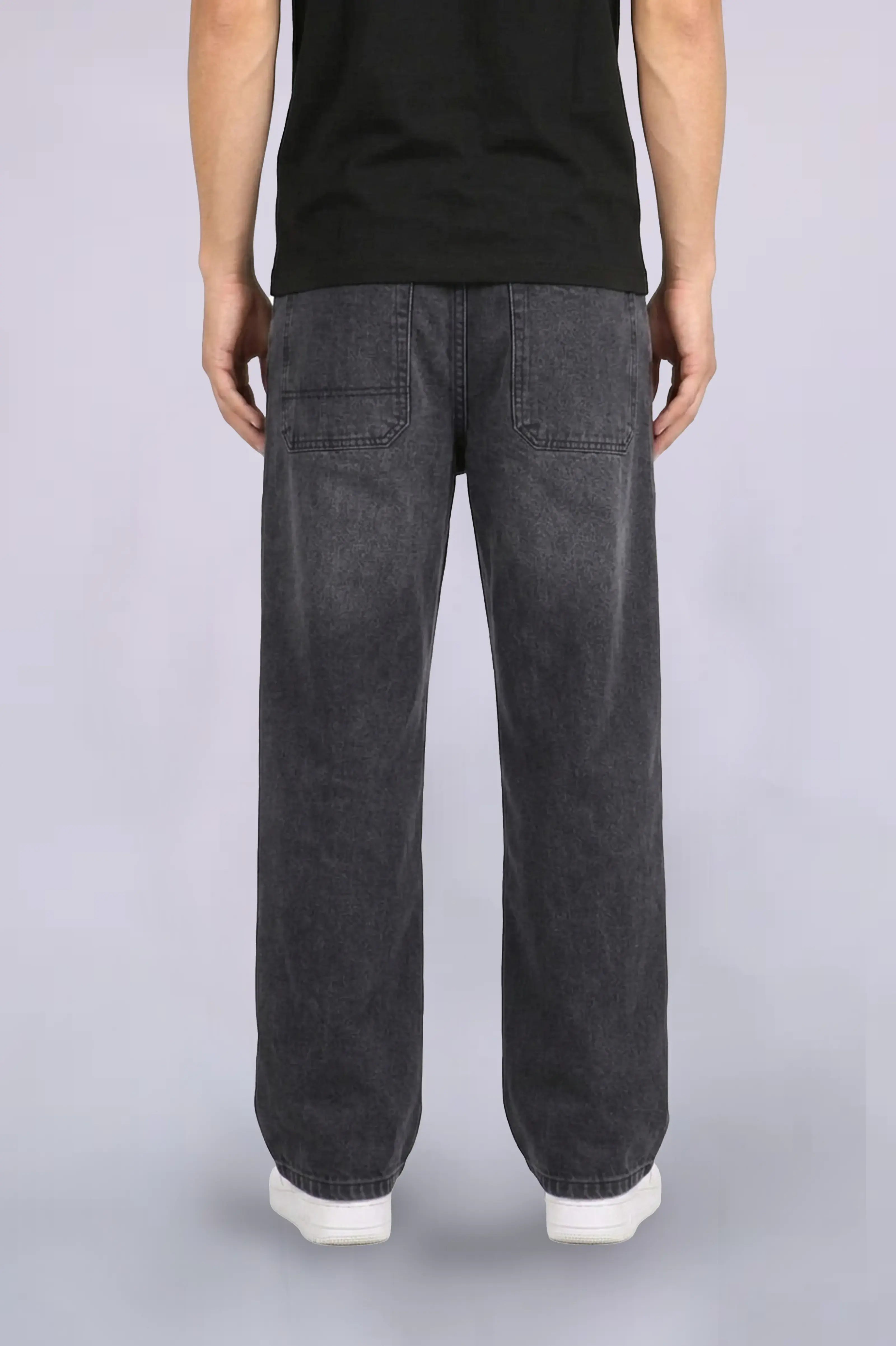 Black Graffiti Baggy Jeans