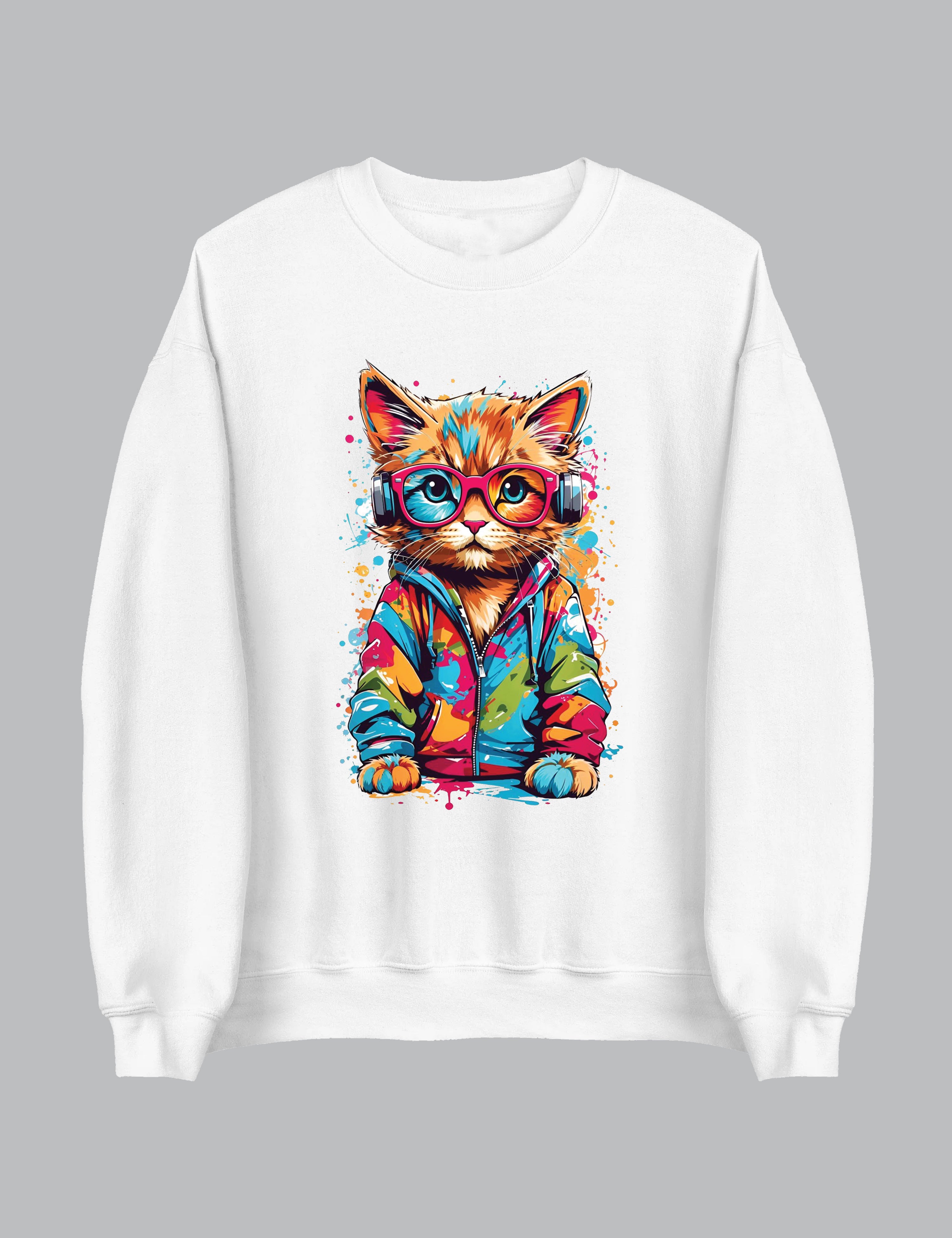 Color Splash Kitty Sweatshirt