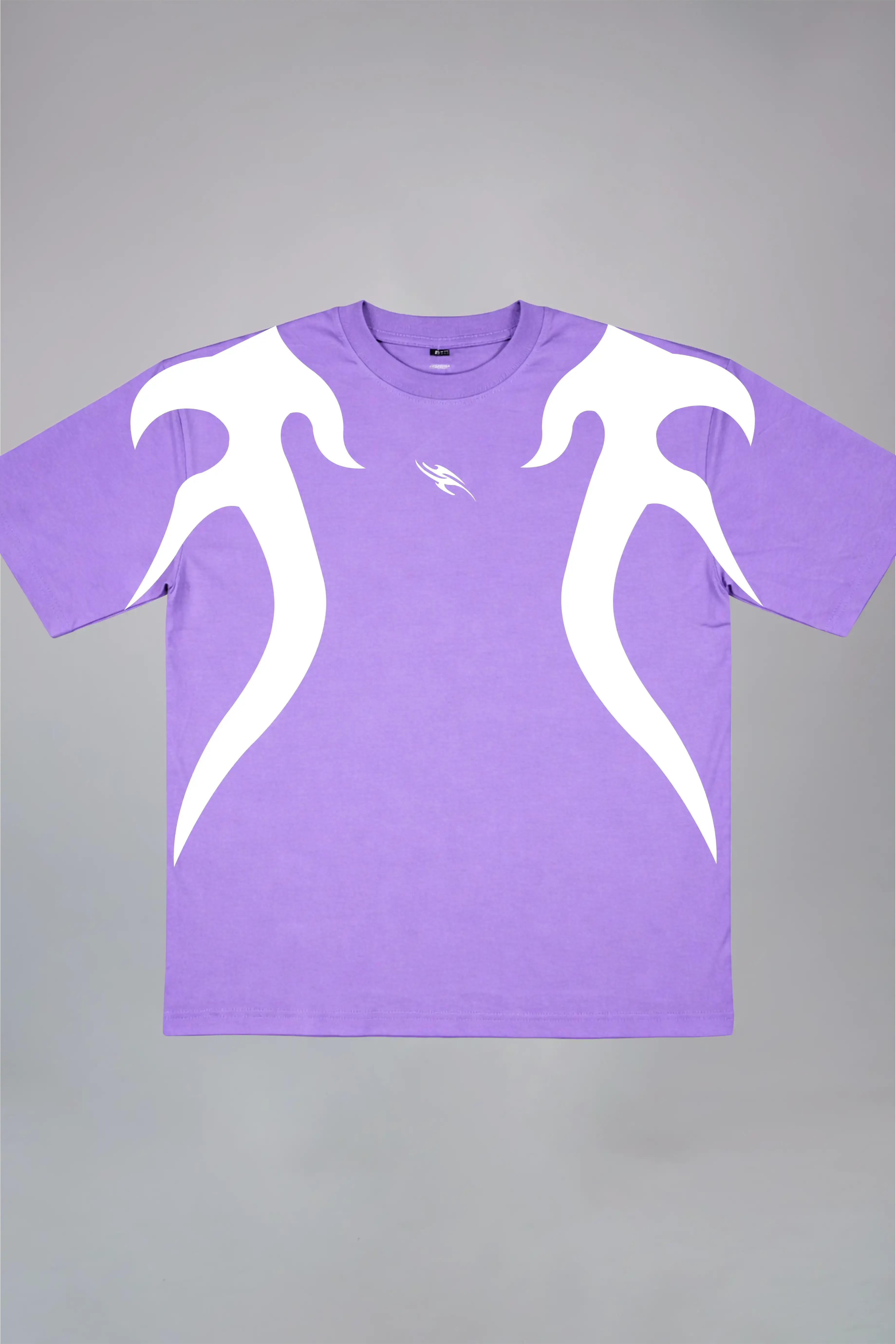 Cyber Flame Black Oversized T-Shirt