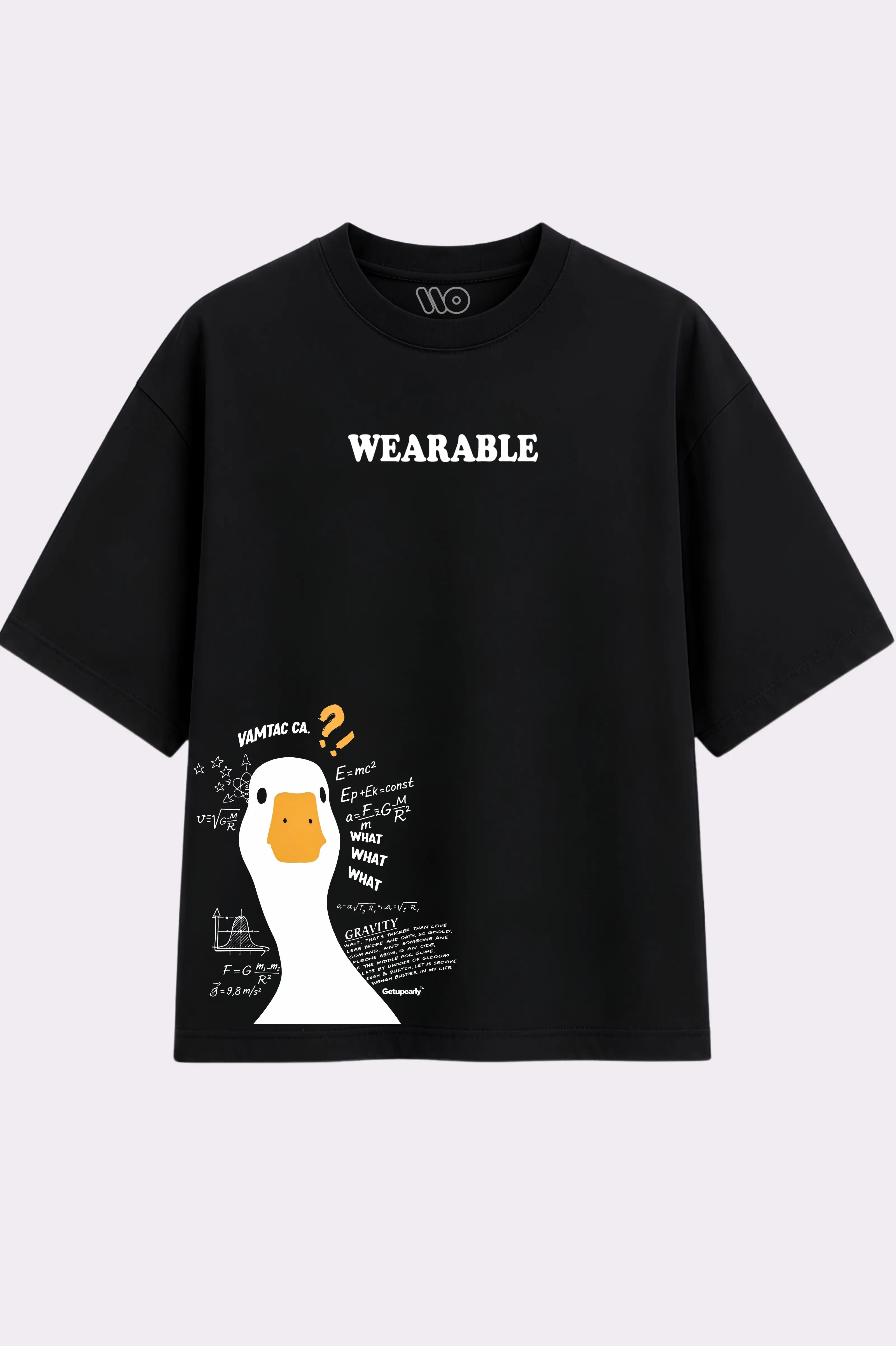 DUCK_AESTHETIC_BLACK_T-SHIRT