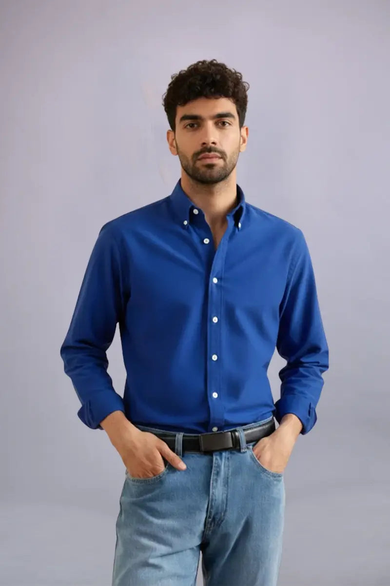 ElectricBlueOxfordShirt