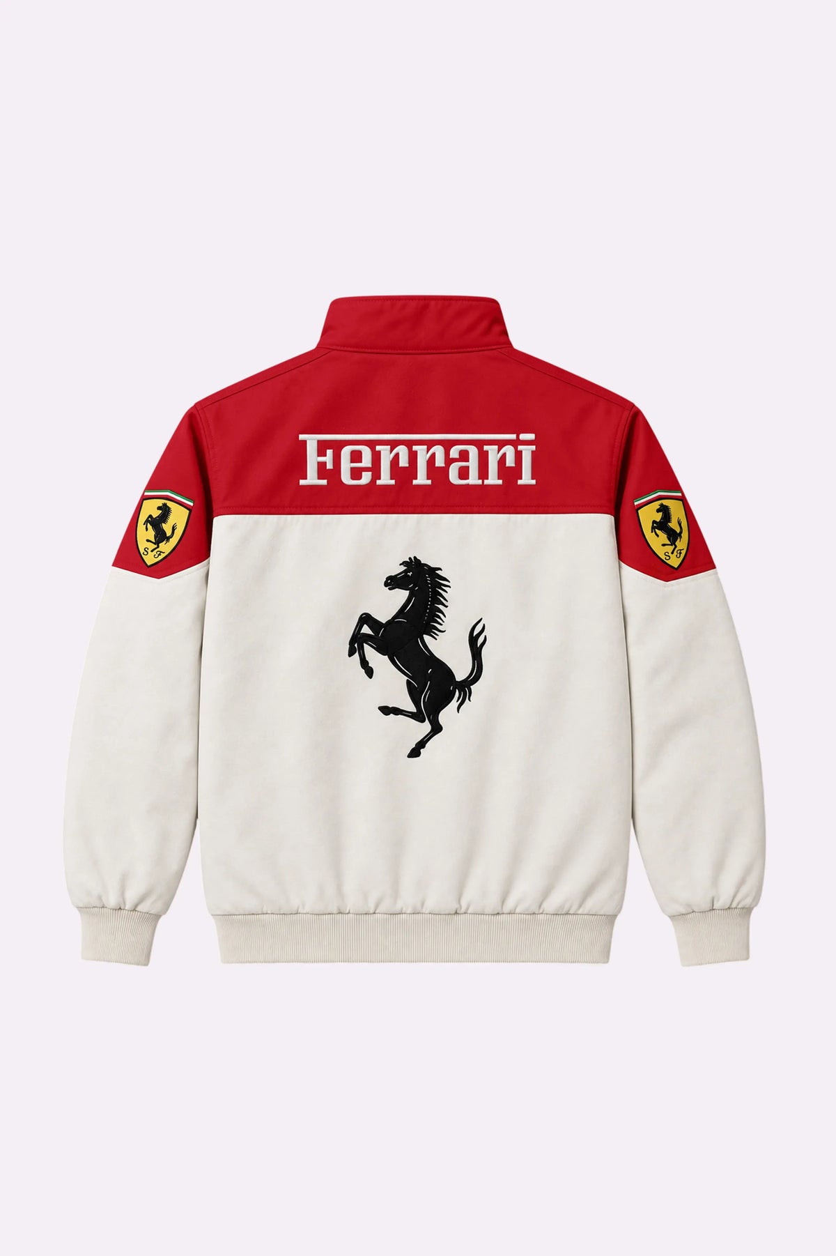 Ferrari Racing Cotton Patchwork Jacket