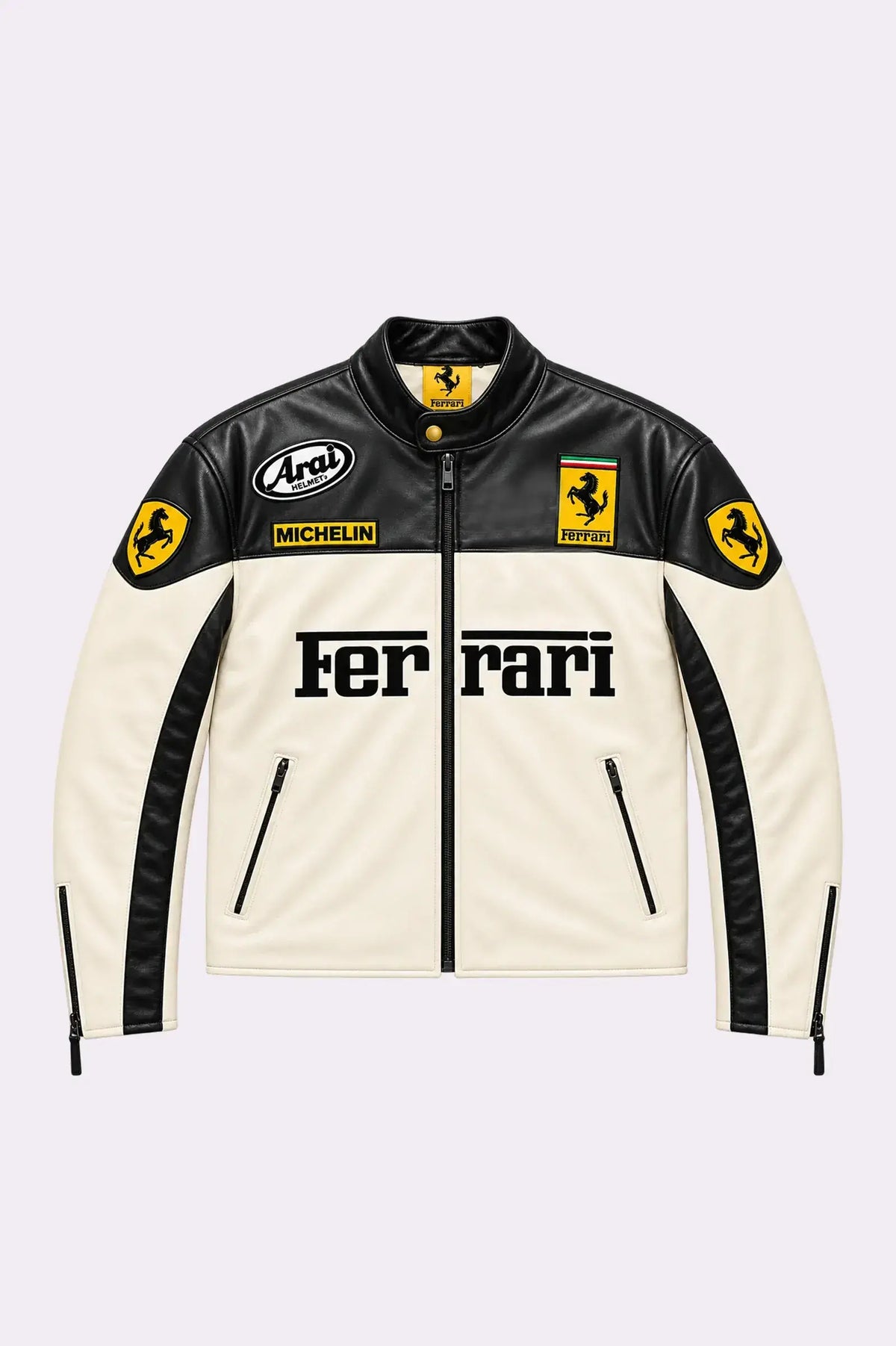 Ferrari Motorsport Faux Leather Racing Jacket