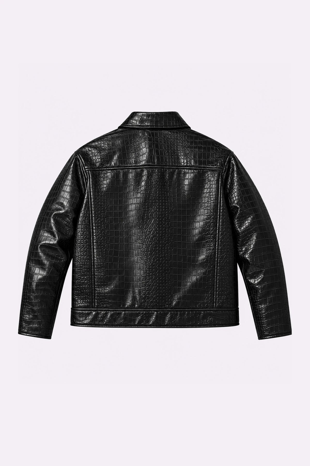 Fireman Clasp Crocodile Texture Jacket