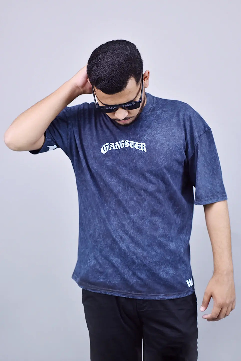 Gangster Vintage Acid Wash Oversized T-Shirt