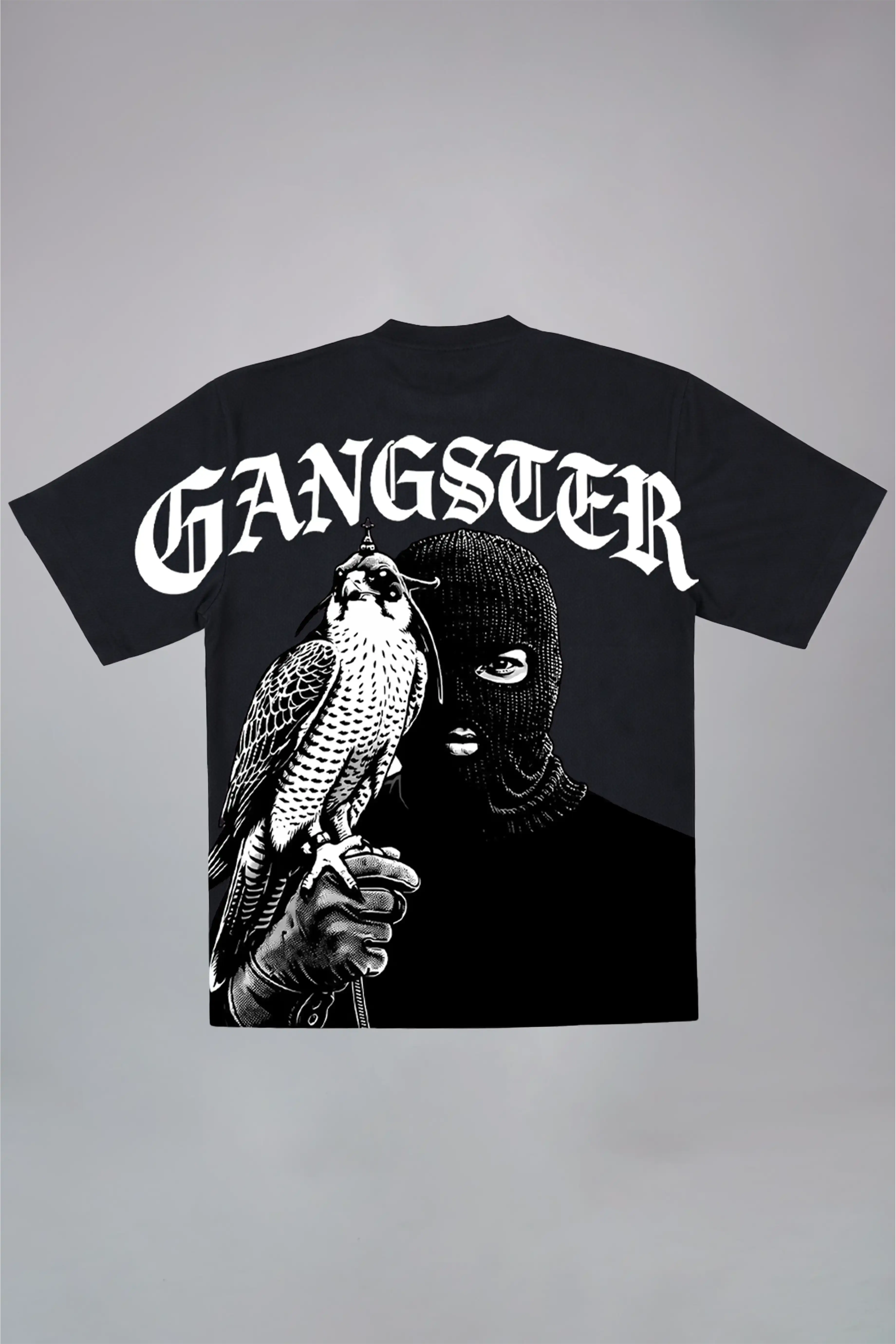 Gangster Vintage Acid Wash Oversized T-Shirt