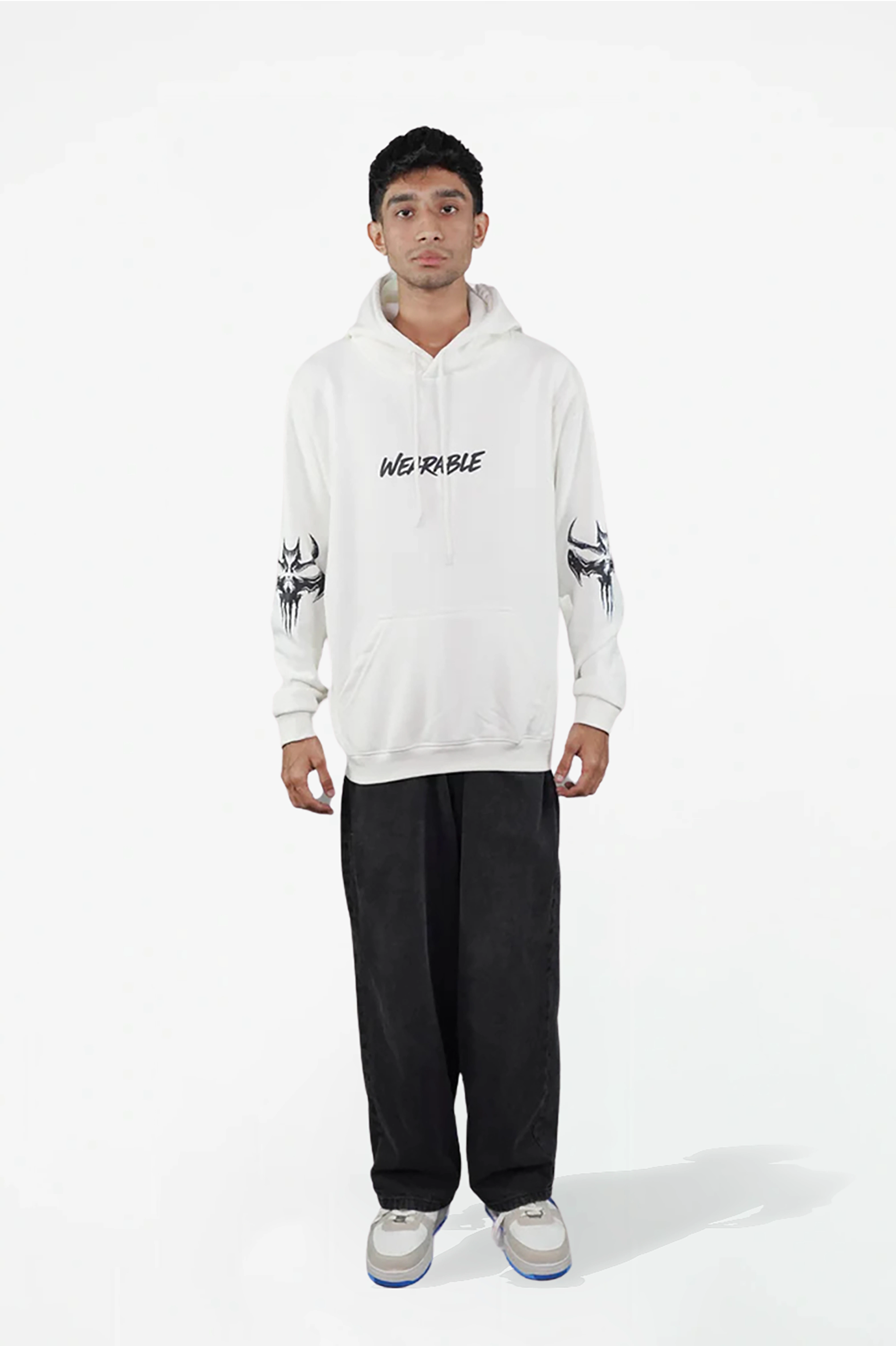 Gothic Bat Skull Hoodie