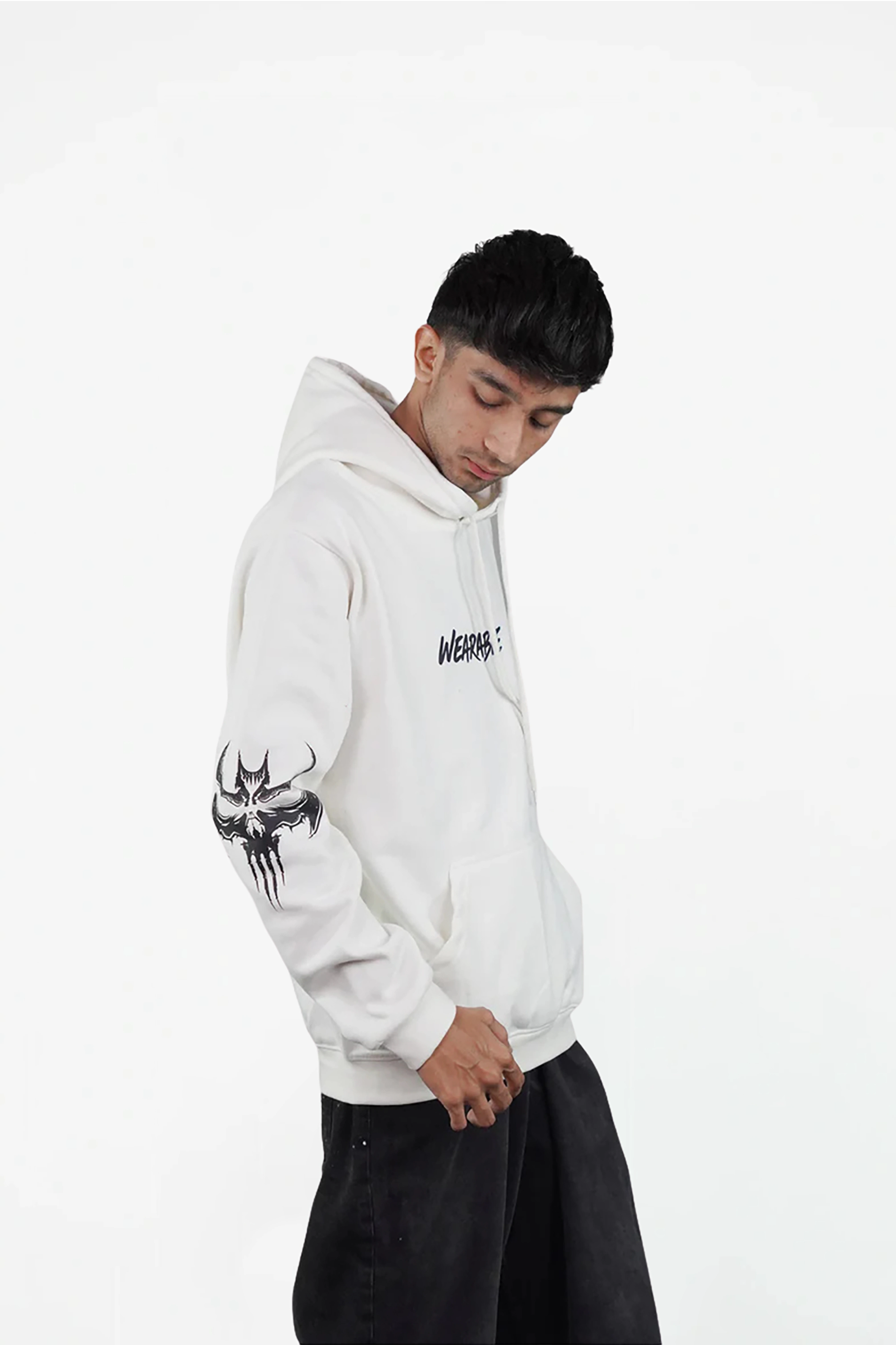 Gothic Bat Skull Hoodie