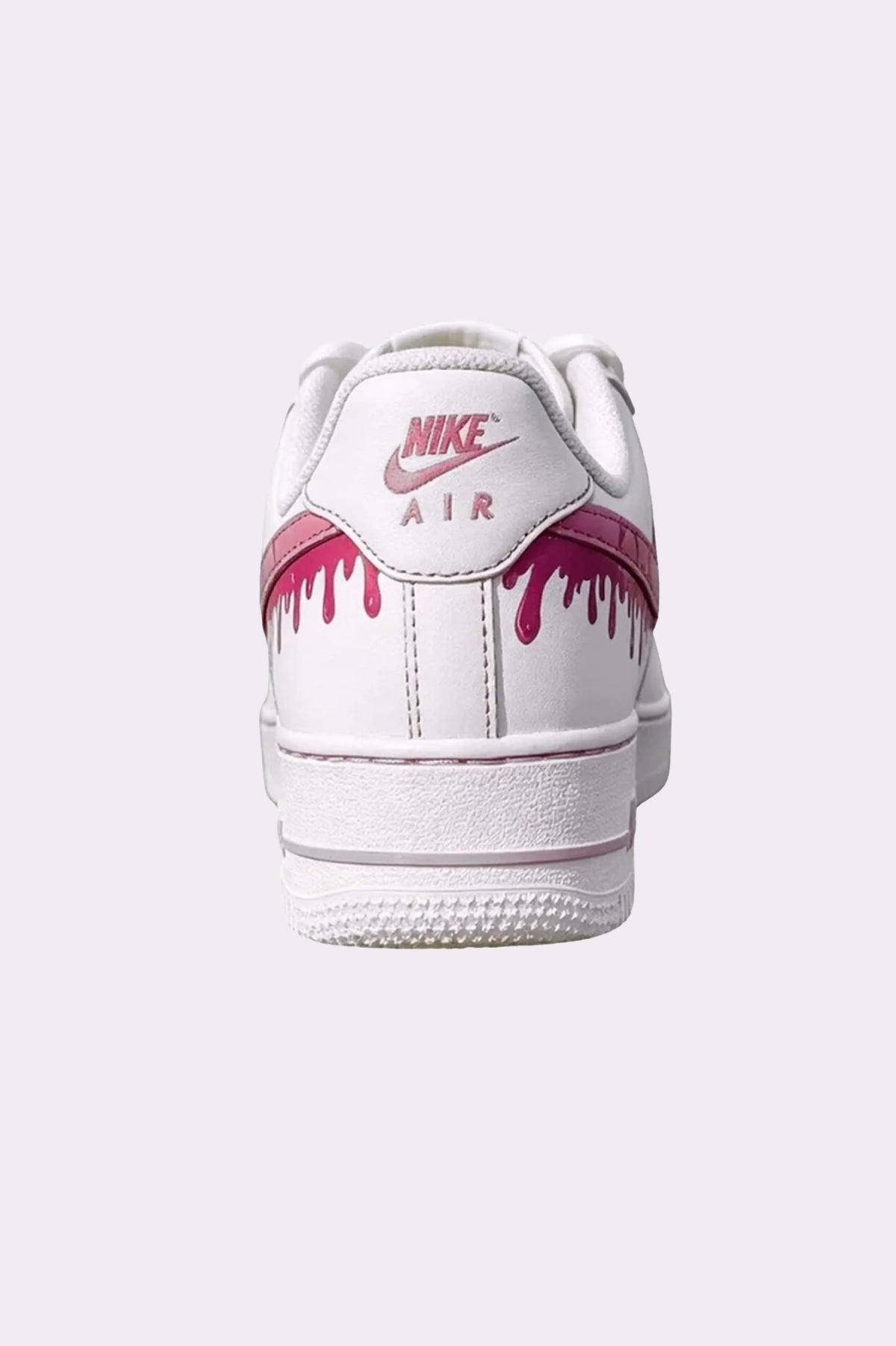 Hand Painted Pink Drip Sneakers