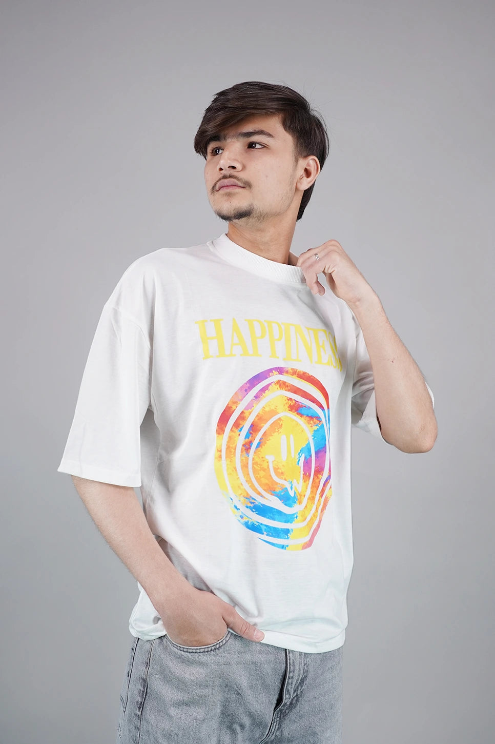 Happiness Swirl Oversized T-Shirt