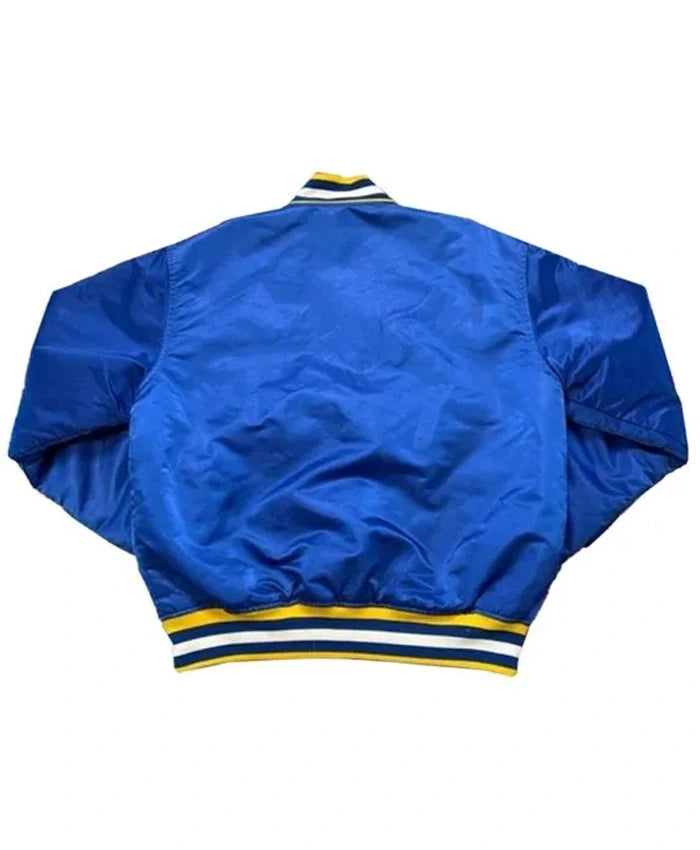 Indiana Pacers 90’s Blue Letterman Varsity Jacket