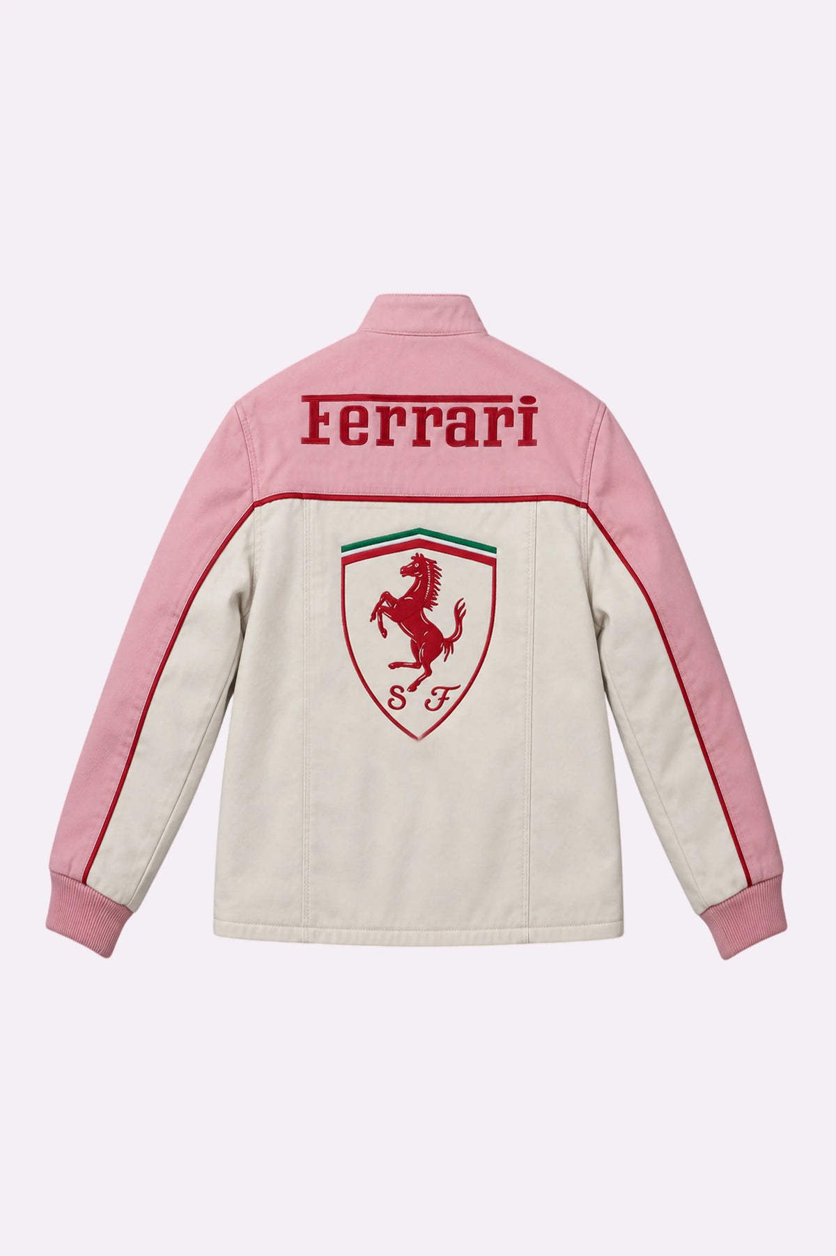 Pink Ferrari Patchwork Cotton Jacket