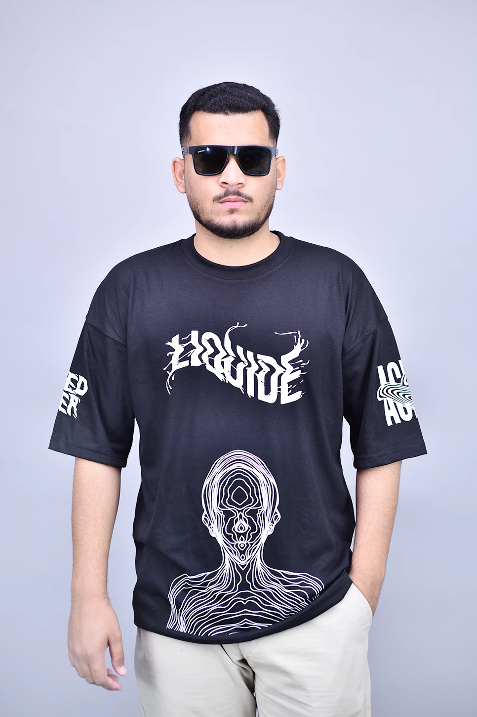 Liquid Black Oversized T-shirt