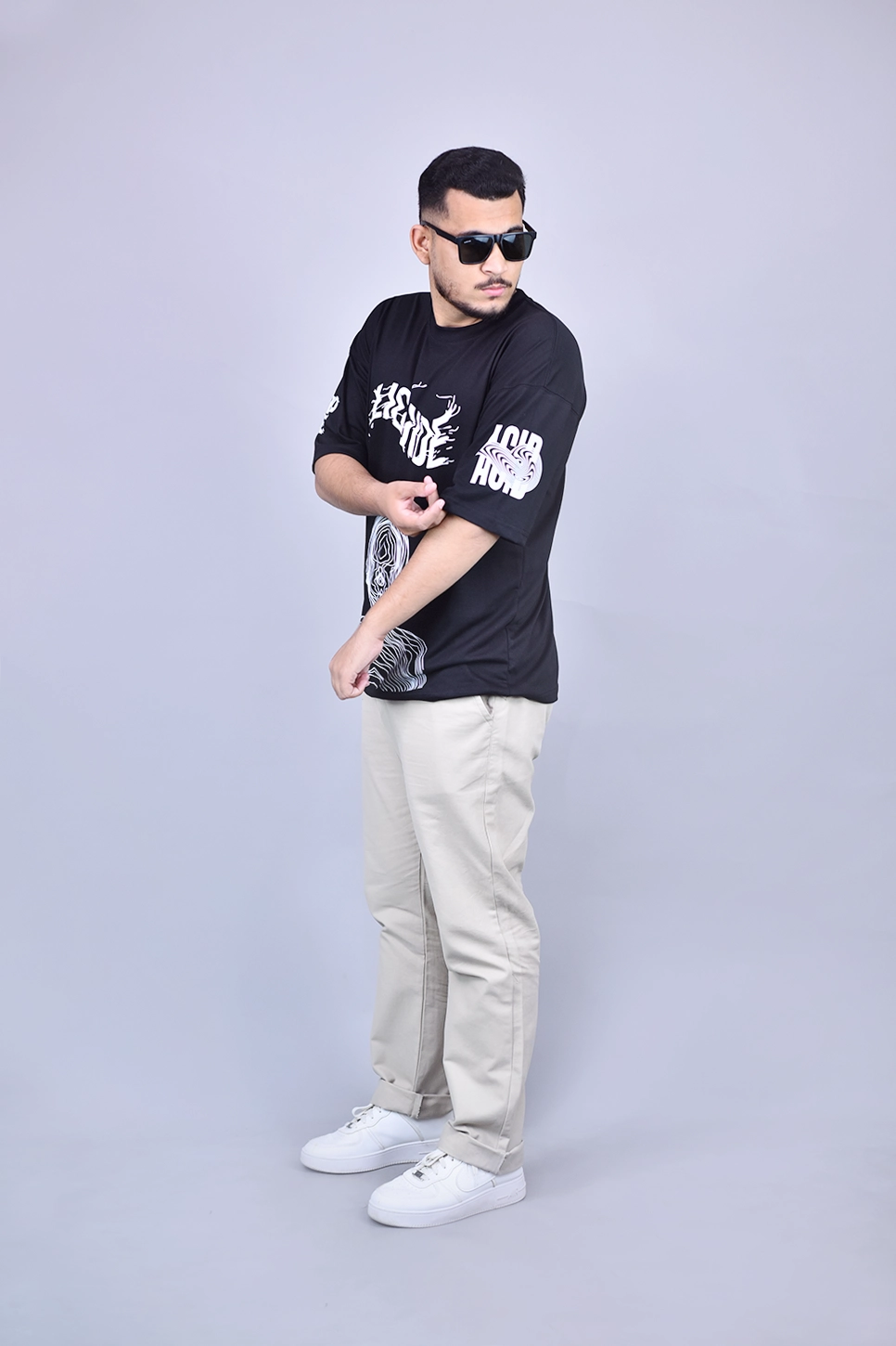 Liquid Black Oversized T-shirt