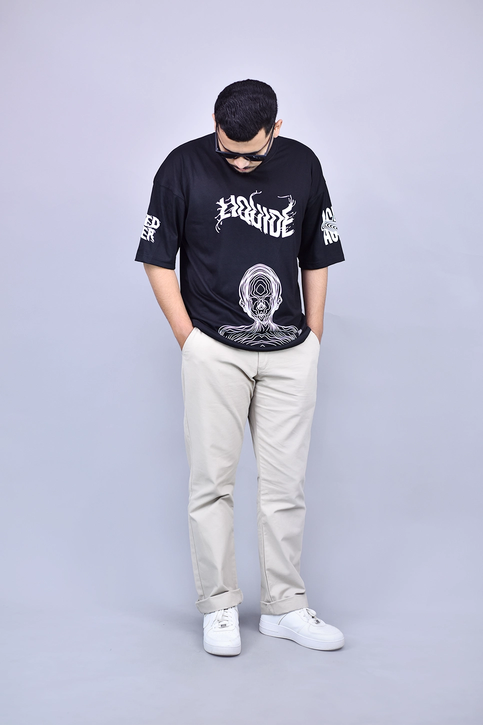 Liquid Black Oversized T-shirt