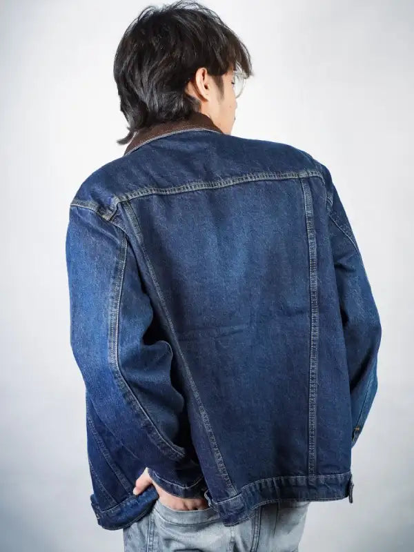 Men's Blue Denim Truck Jacket