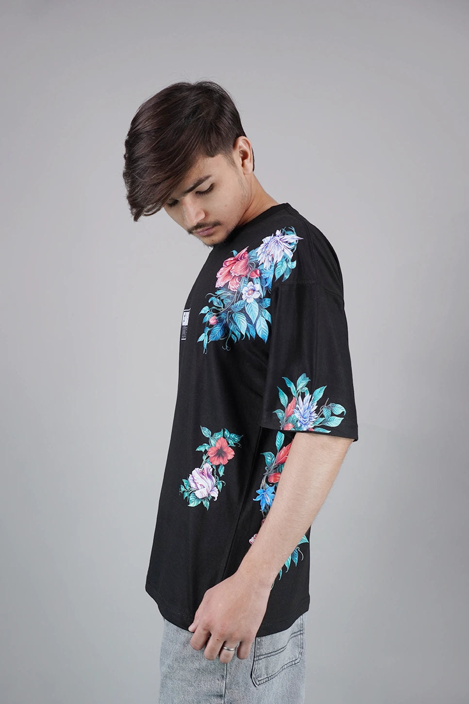 Shop Midnight Floral Oversized T-Shirt