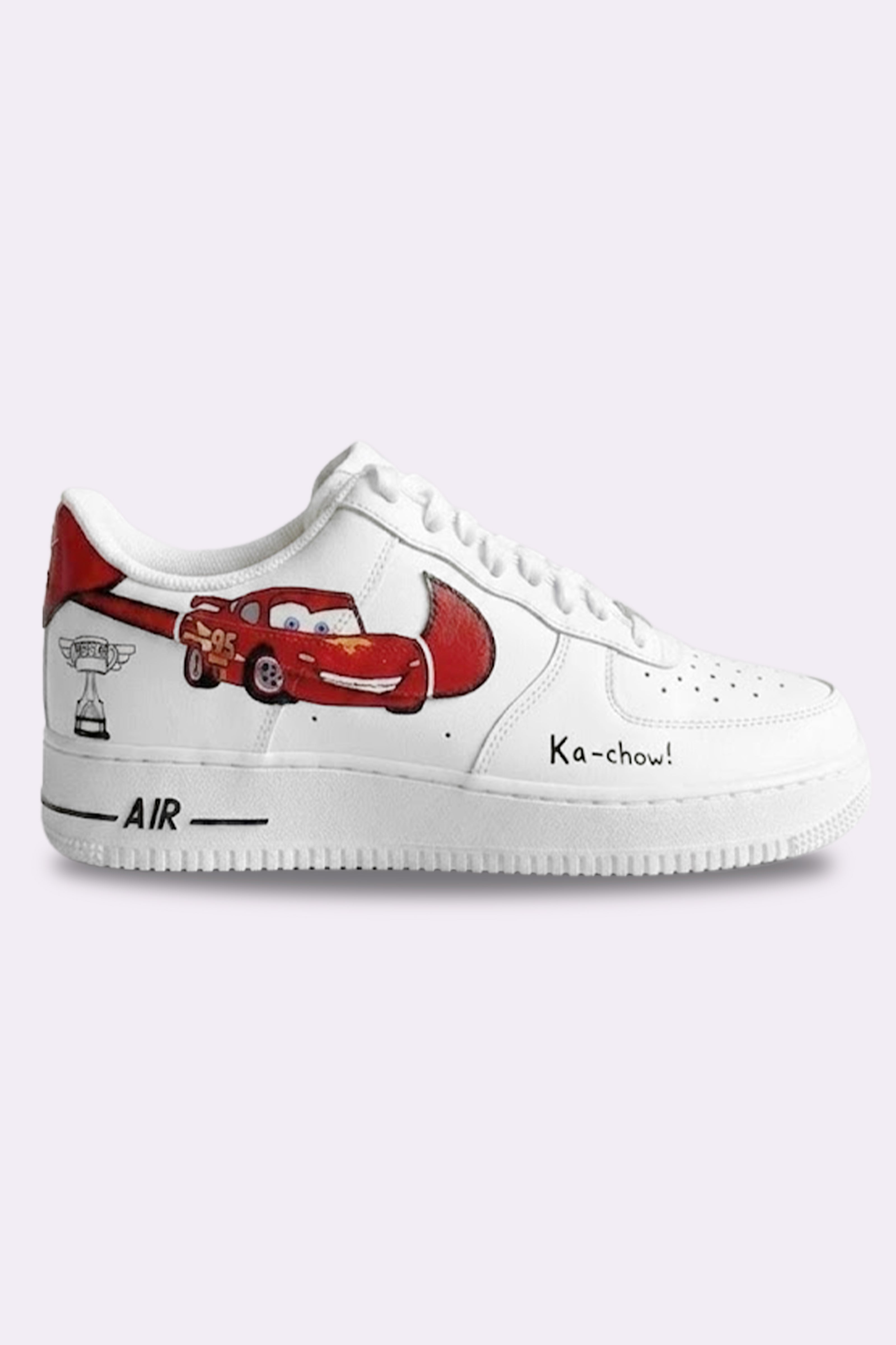 Hand Painted Lightning McQueen Sneakers
