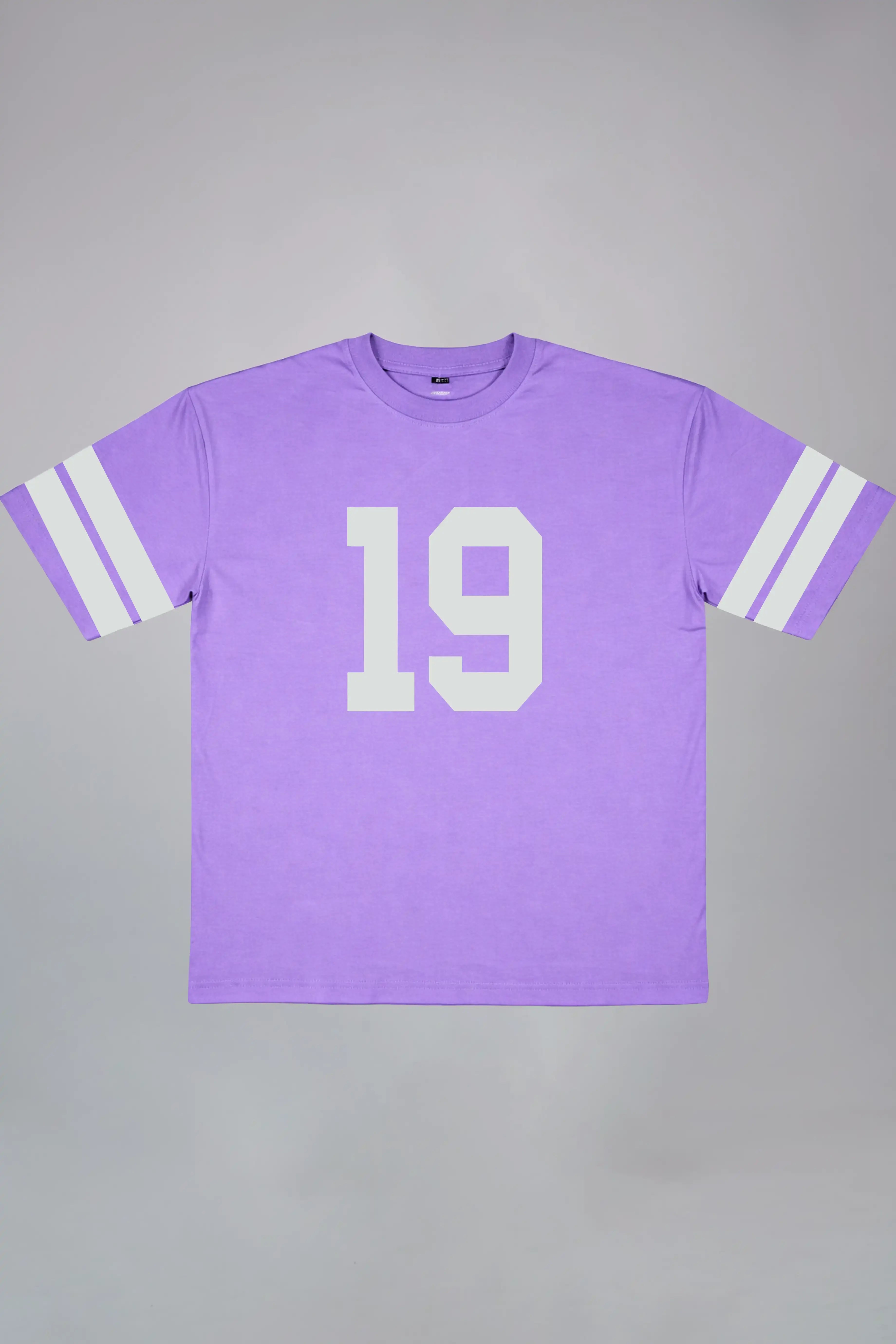 Number 19 White Oversized T-Shirt