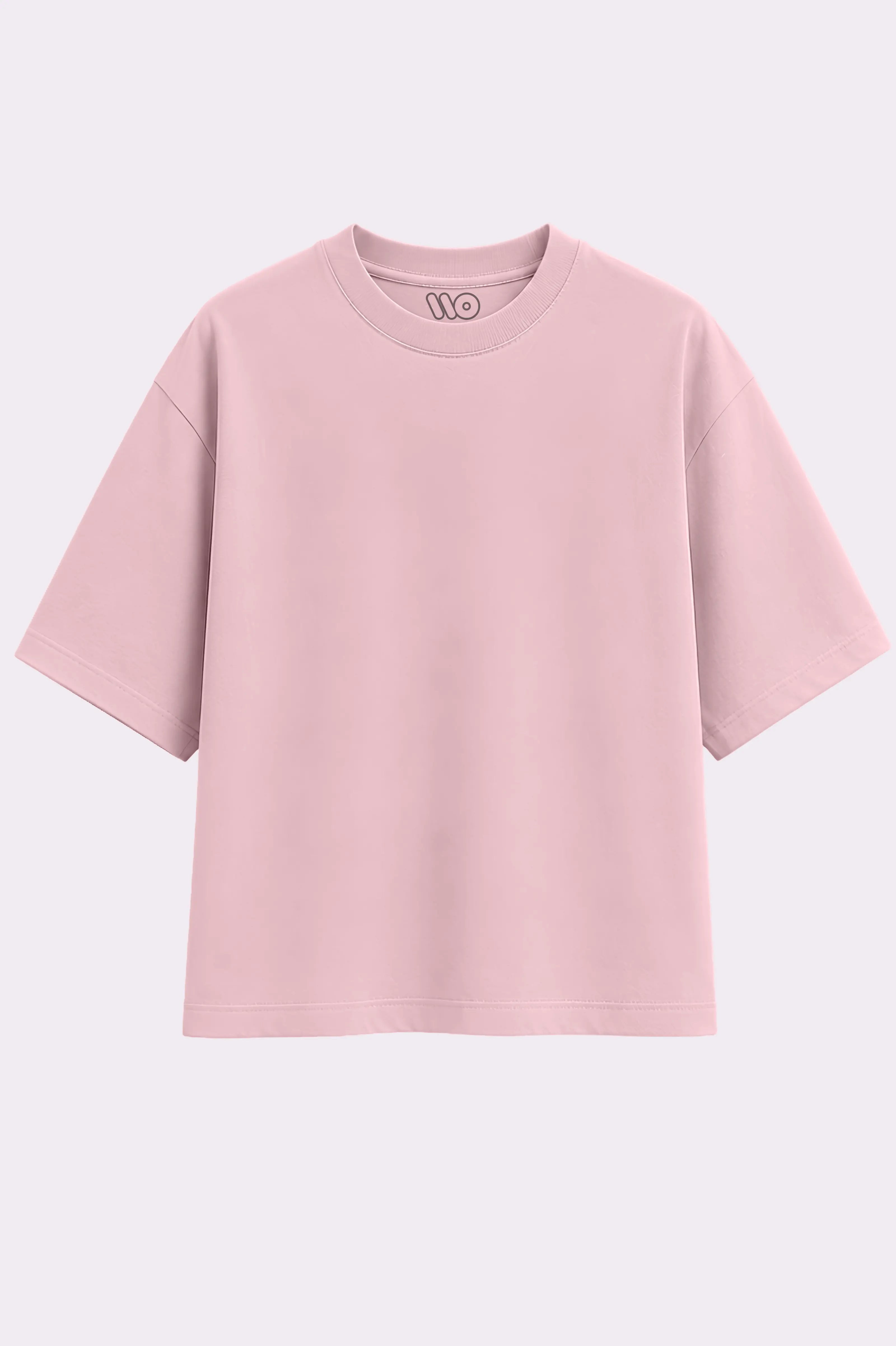 Pink Plain Crew Neck T-Shirt