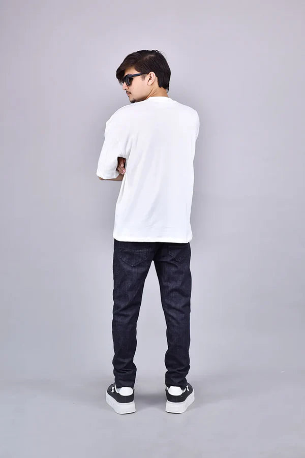 Plain White Drop Shoulder T-Shirt