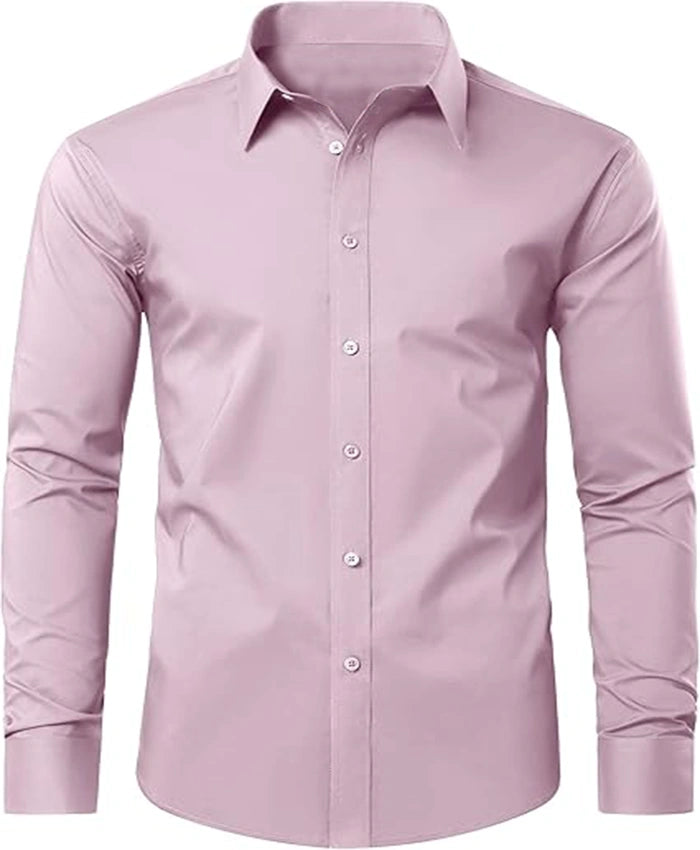 Plain Baby Pink Formal Shirt