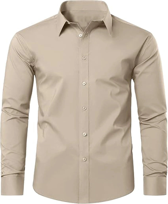 Plain Light Khaki Formal Shirt