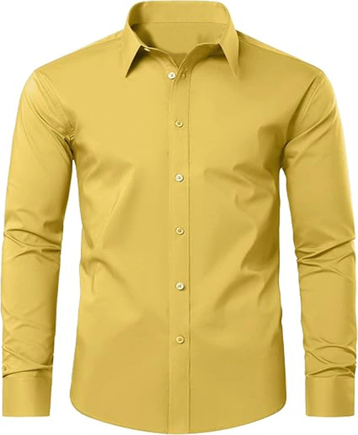 Plain Sunshine Yellow Formal Shirt