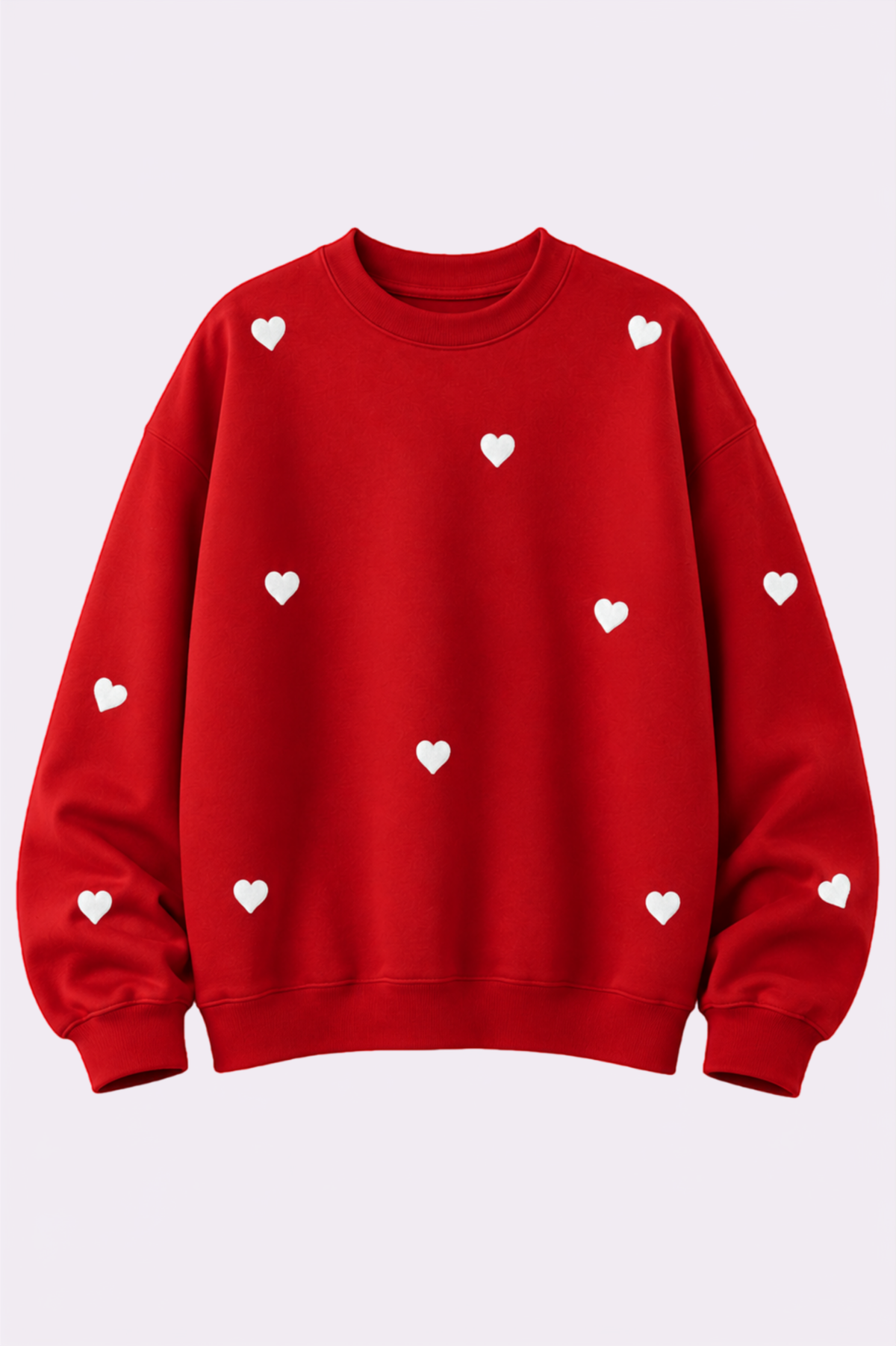 Red Heart Graphic Crew Neck Sweatshirt