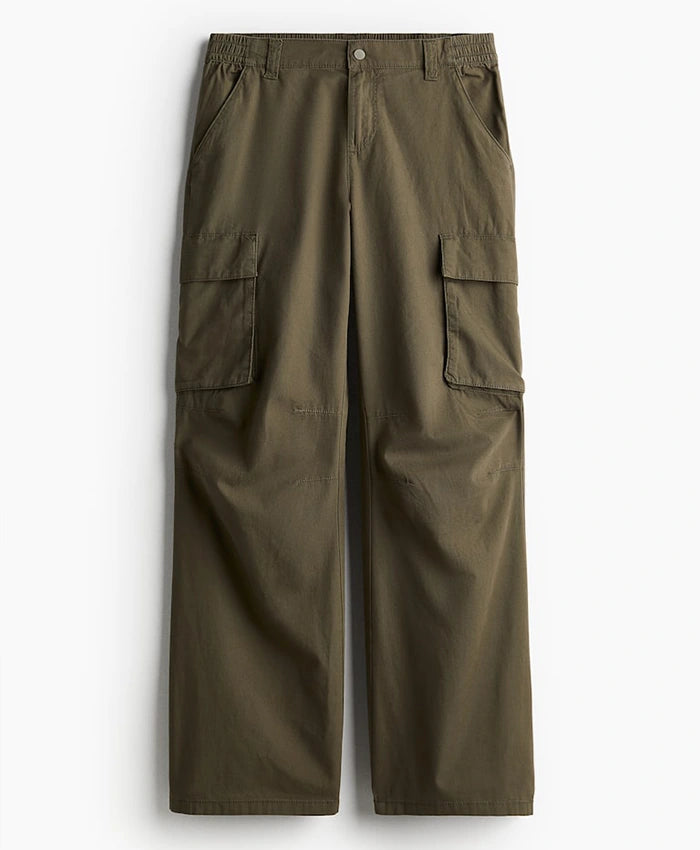 Relaxed Fit Cotton Cargo Pant