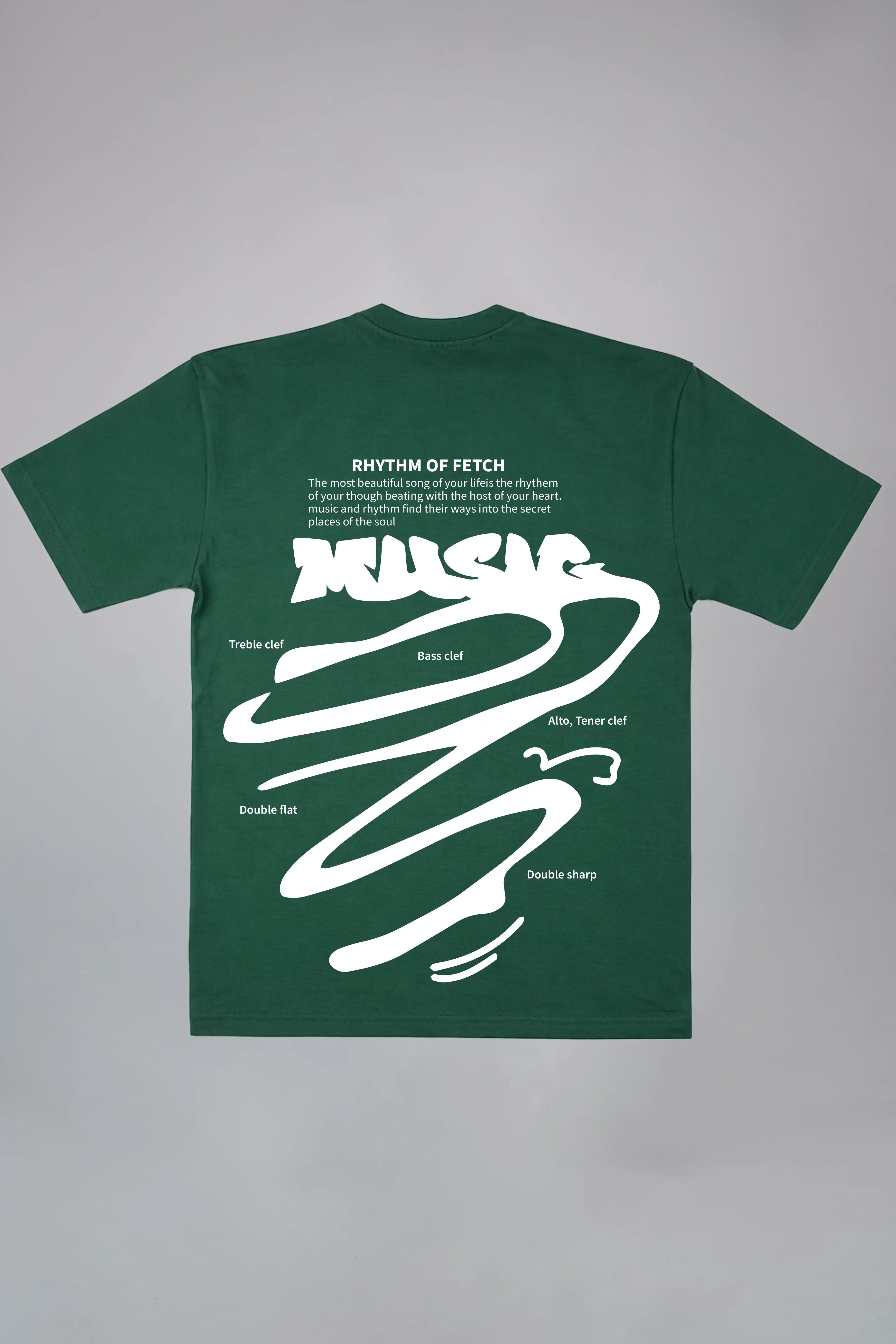 Rhythm of Fetch Music Oversized T-Shirt