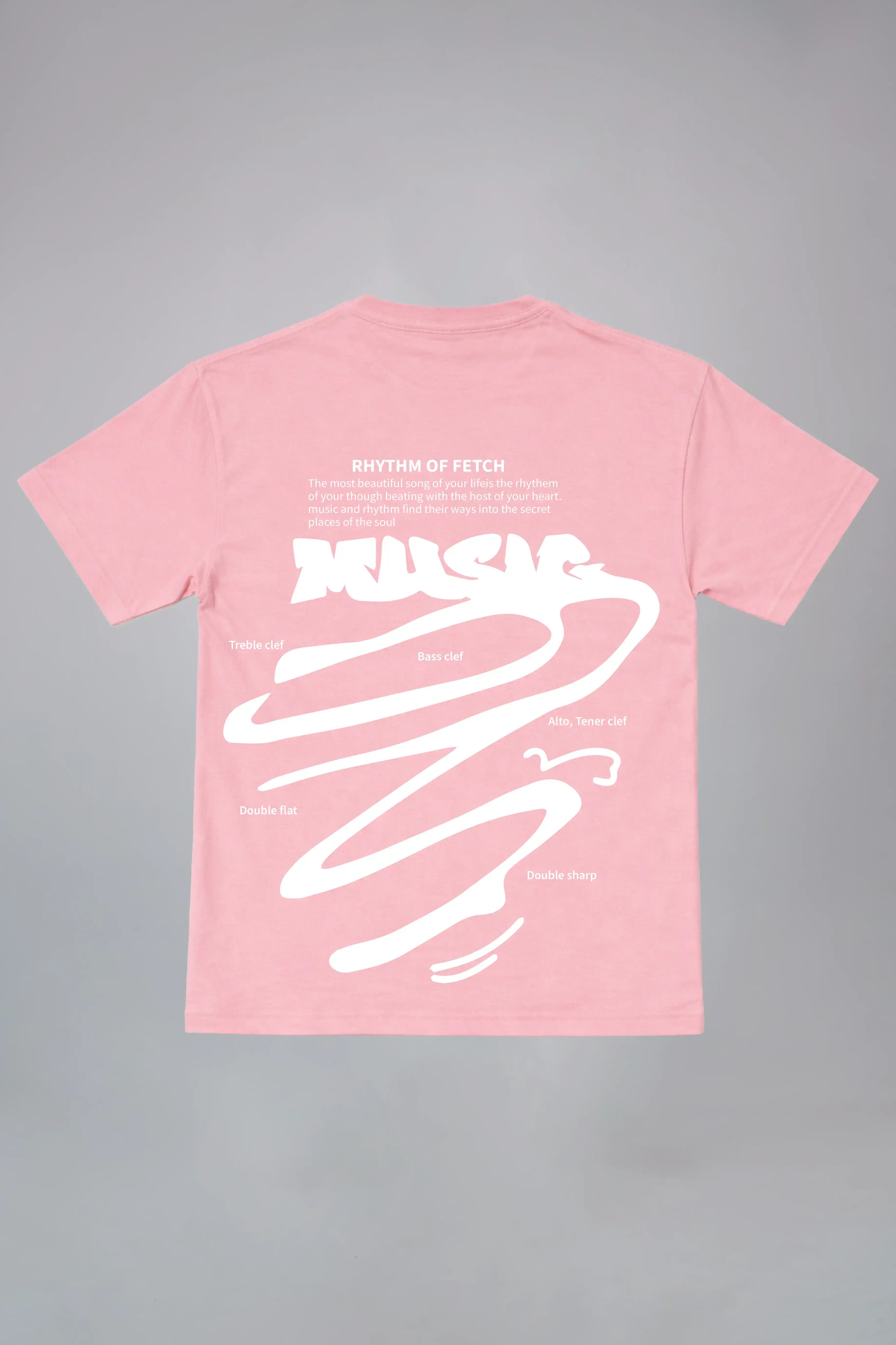 Rhythm of Fetch Music Oversized T-Shirt