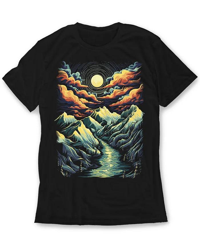 River Valley Landscape Vintage T-Shirt